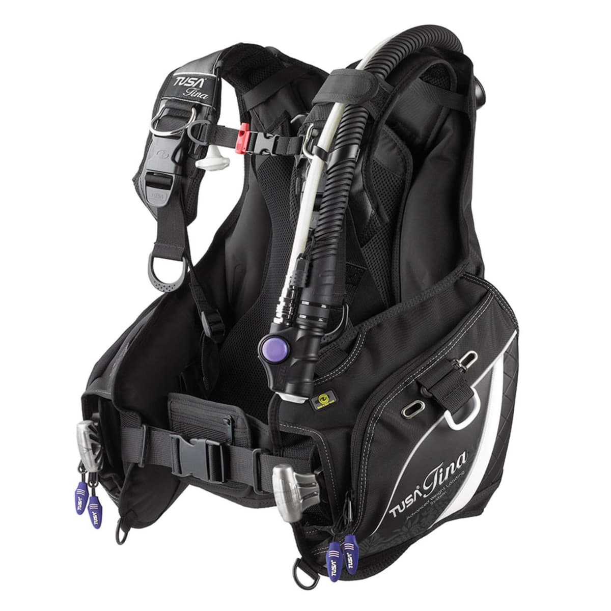 TUSA Tina BC0403 Chaleco BCD con AWLS III, negro, X-Small BC-0403B-BK-XS