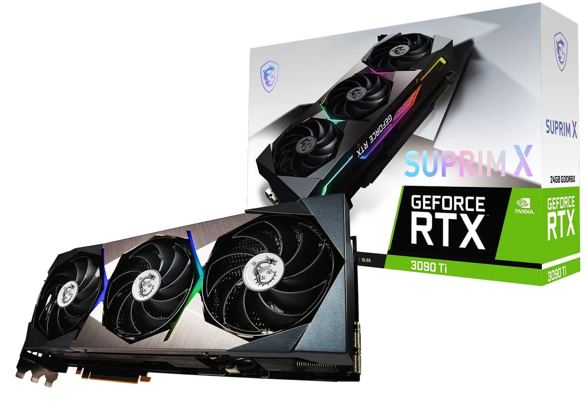MSI GeForce RTX 3090 Ti SUPRIM X 24G Tarjeta gráfica gaming 24GB V509-003R