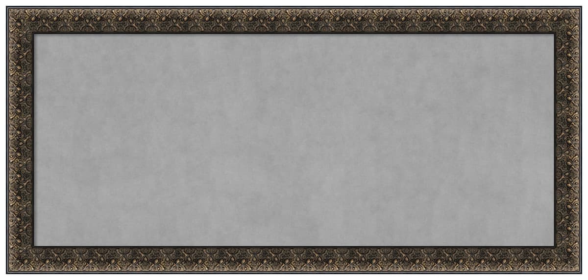 Tablero magnético Amanti Art 53x25 con marco Intaglio Embossed Black - Área magnética 48x20 28588191723