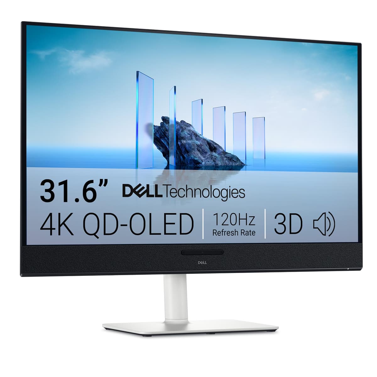 Dell S3225QC - Monitor 31.6" QD-OLED 4K 120Hz con audio espacial AI C6KWR