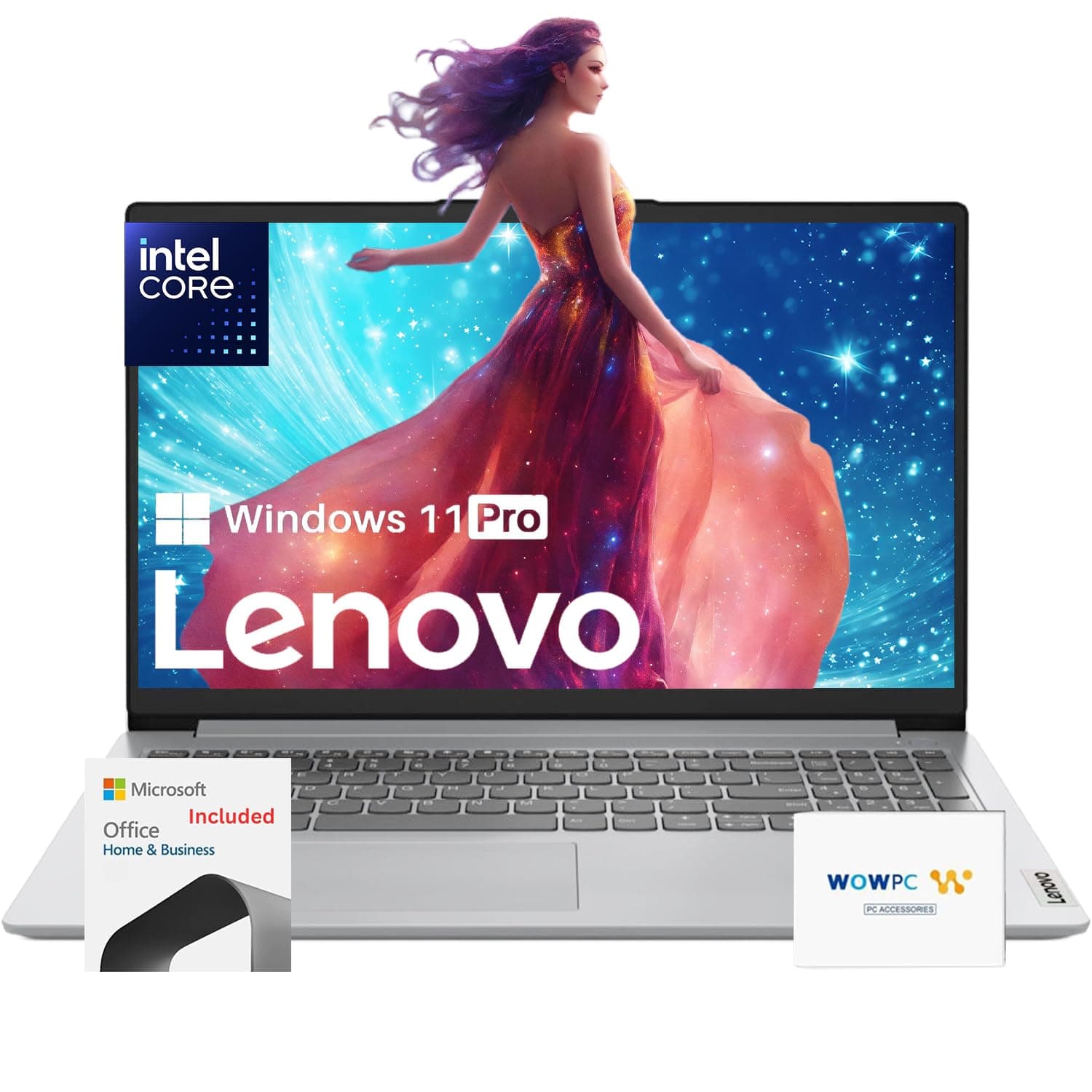 Lenovo 15.6" (Celeron N4500, 36GB RAM, 2.6TB) Windows 11 Pro + WOWPC Bundle Business Laptop