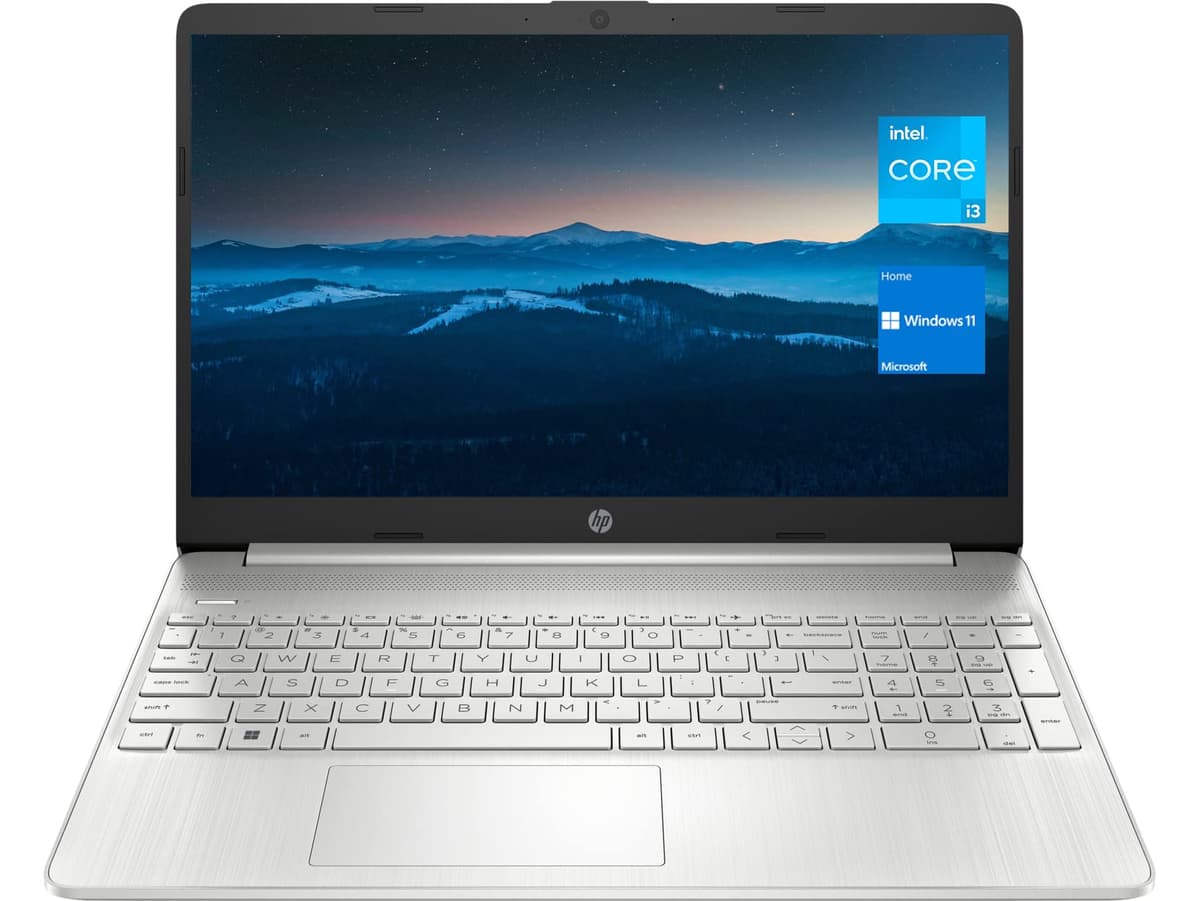 HP Notebook 15, Pantalla HD de 15.6", Intel Core i3-1115G4, 32GB RAM DDR4, SSD de 1TB, Cámara web, HDMI, Wi-Fi, Windows 11 Home, Plateado Natural HP_15-dy2791wm_A1-M_FBA