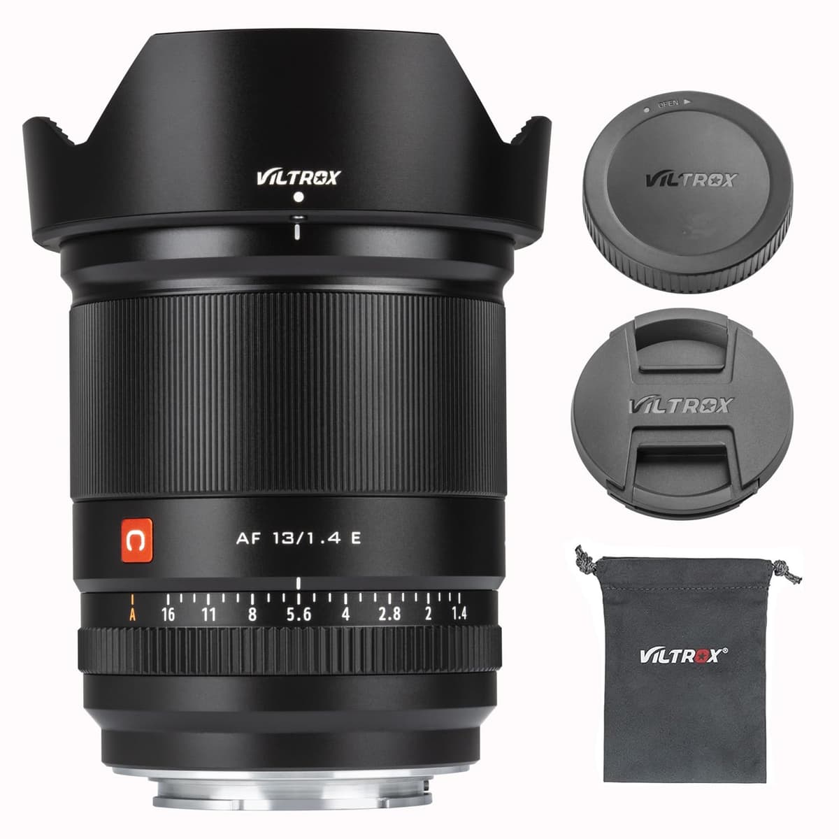 VILTROX 13 mm f/1.4 Lente con Autoenfoque para Cámaras Mirrorless E-Mount, Gran Angular APS-C para Sony ZV-E10 FX30 a6600 a6400 a6300 a6100 a6000 A1 a7C a9 a7R IV a7 IV a7R III a7 III AF 13mm f1.4 E