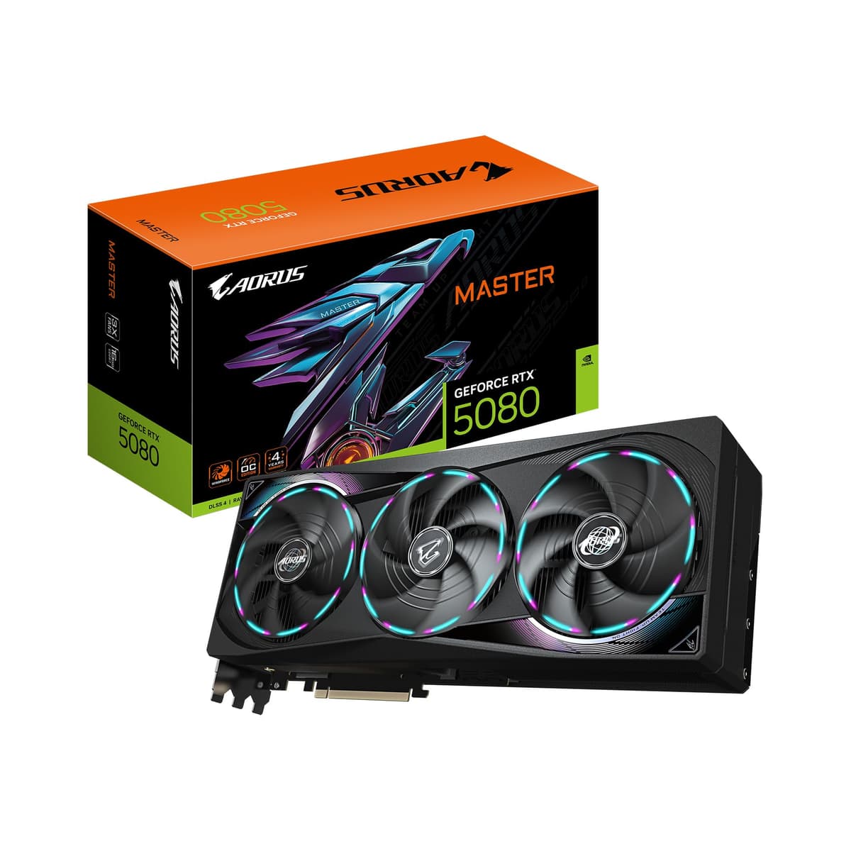 GIGABYTE AORUS GeForce RTX 5080 Master 16G - GV-N5080AORUS M-16GD