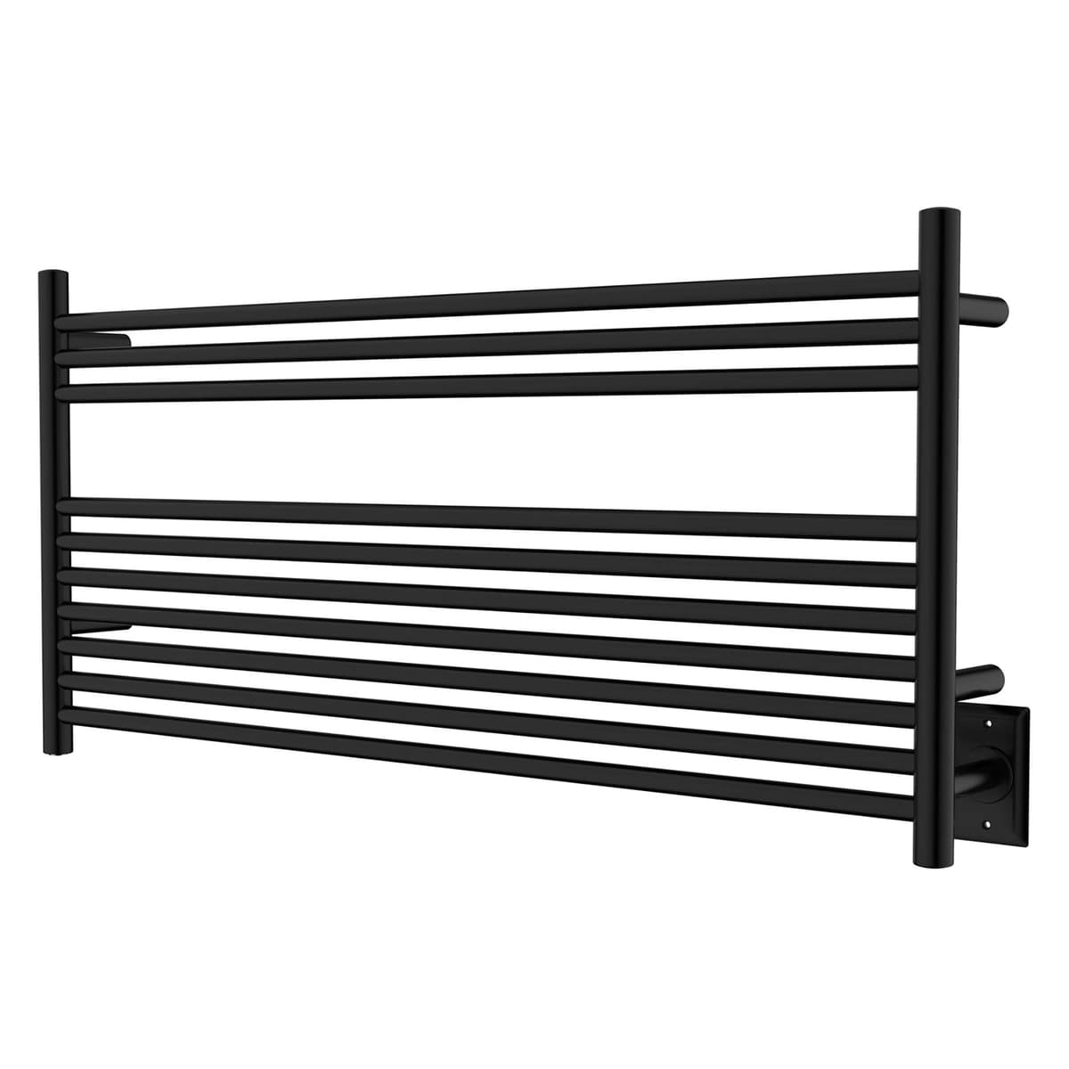 HEATGENE Toallero Calentador 10 Barras Montado En Pared Enchufable Negro Mate R64154B