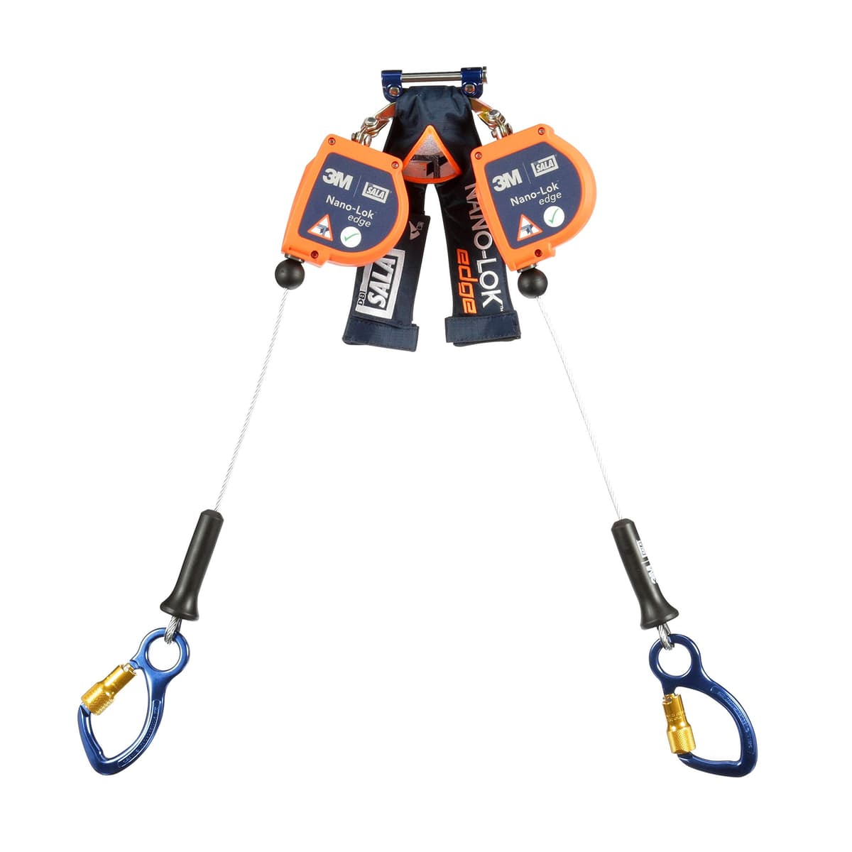 3M DBI-SALA Nano-Lok Edge 3500229 SRL, 8 ft Doble pierna con carabineros de ojo cautivo