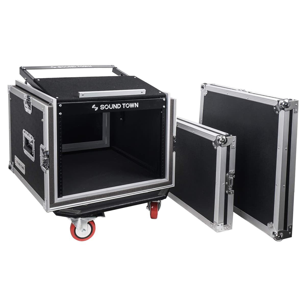 Sound Town Estuche ATA Shock Mount 8U STMR-SP8UW
