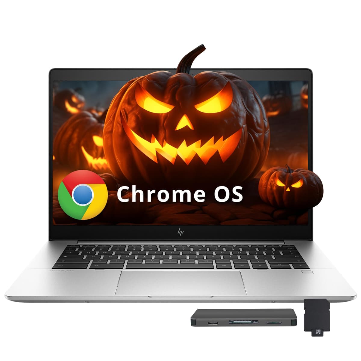 HP Elite C640 G3 14" Chromebook FHD, Intel i5-1245U, 8GB LPDDR4X, Almacenamiento 1.2TB (256GB SSD + 1TB Estación Docking), Gráficos Iris Xe, Webcam, Wi-Fi 6E, Chrome OS, Plateado HP Chromebook 14