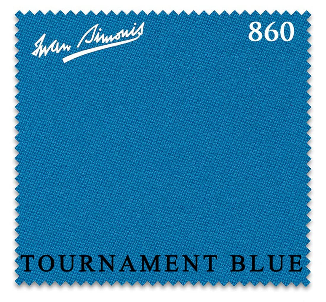 Billiard City Simonis 860 paño para mesa de pool - Pre-cut rails (Tournament Blue, 10 ft)