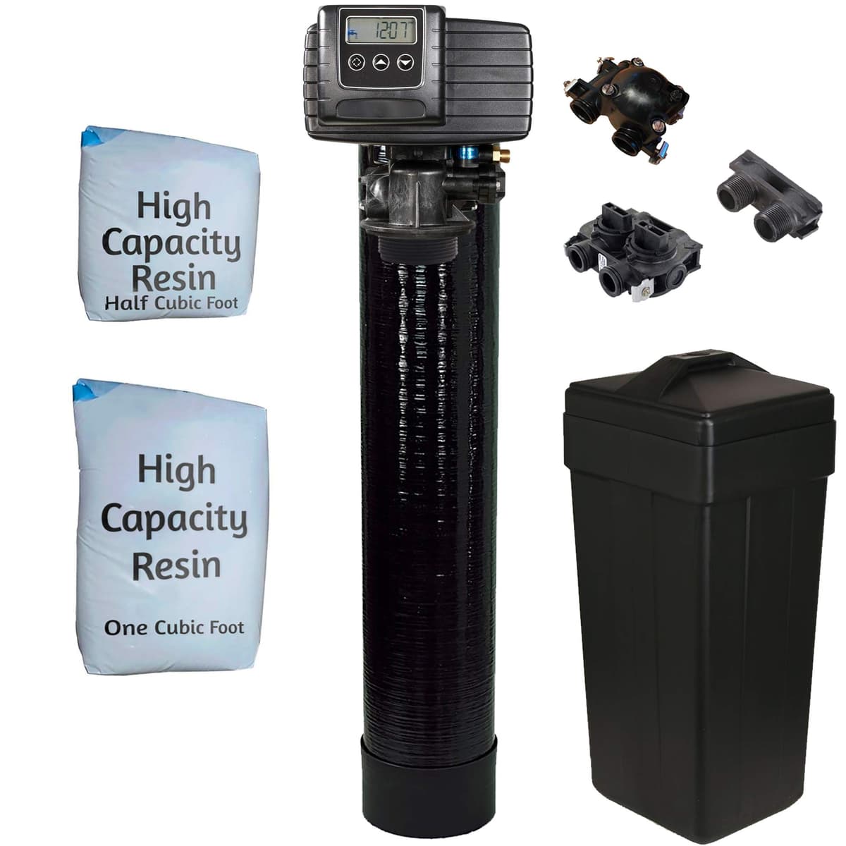 DuraWater AFWFilters 5600SXT Descalcificador Medido On-Demand 48,000 Grain con Tanque de Salmuera WS48-56SXT