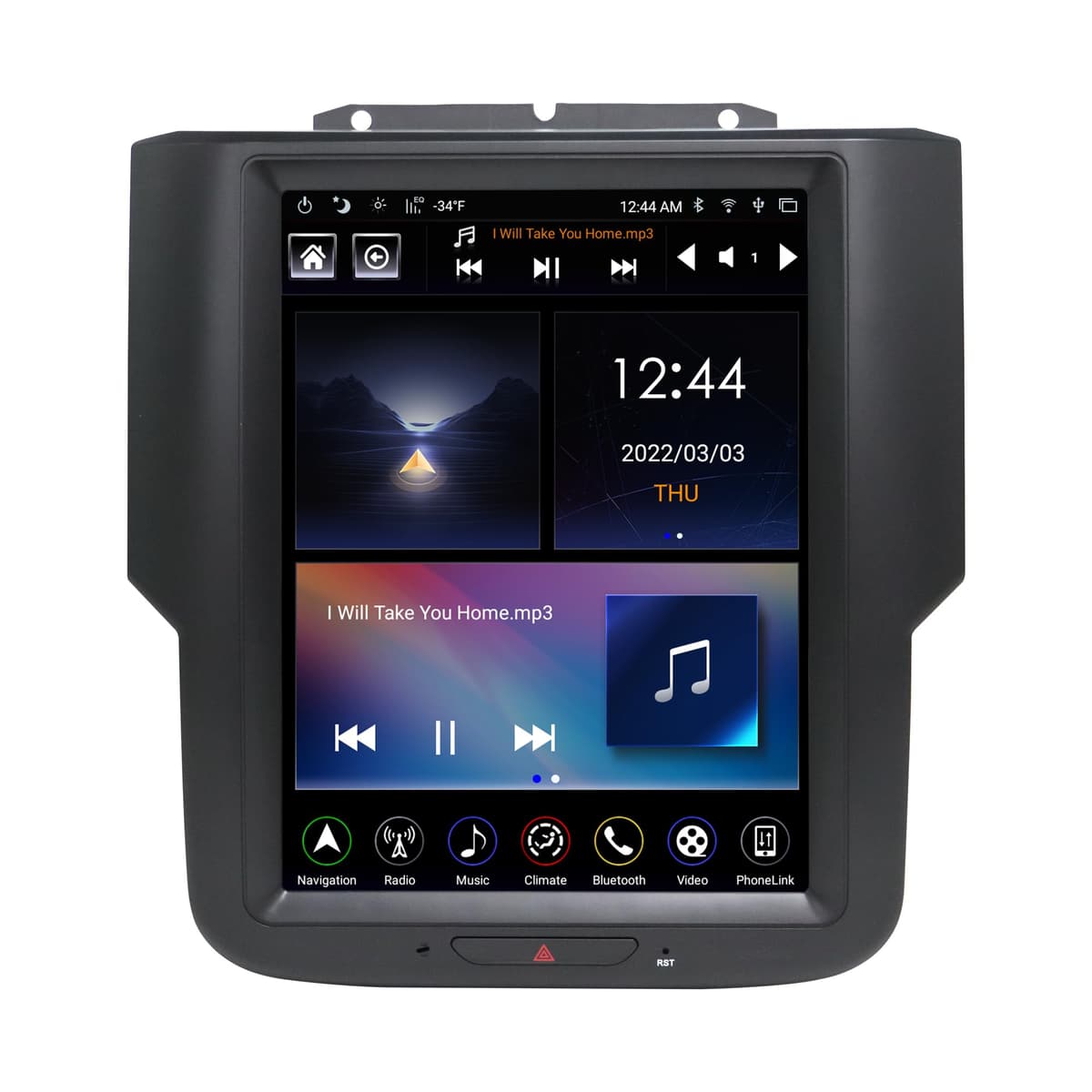 Showasaki LINKSWELL GEN 5 Radio Android 10.4" para Dodge RAM 2014-2018 (T-Style) - Wireless CarPlay, Bluetooth, GPS