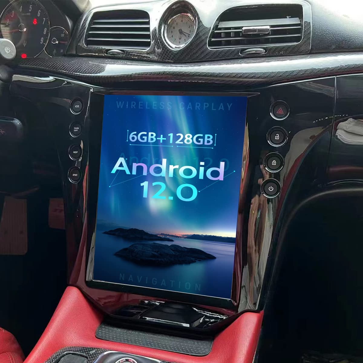 ZWNAV Radio Tesla Android 12 para Maserati GT/GC/Grancabrio/GranTurismo (2007-2019)