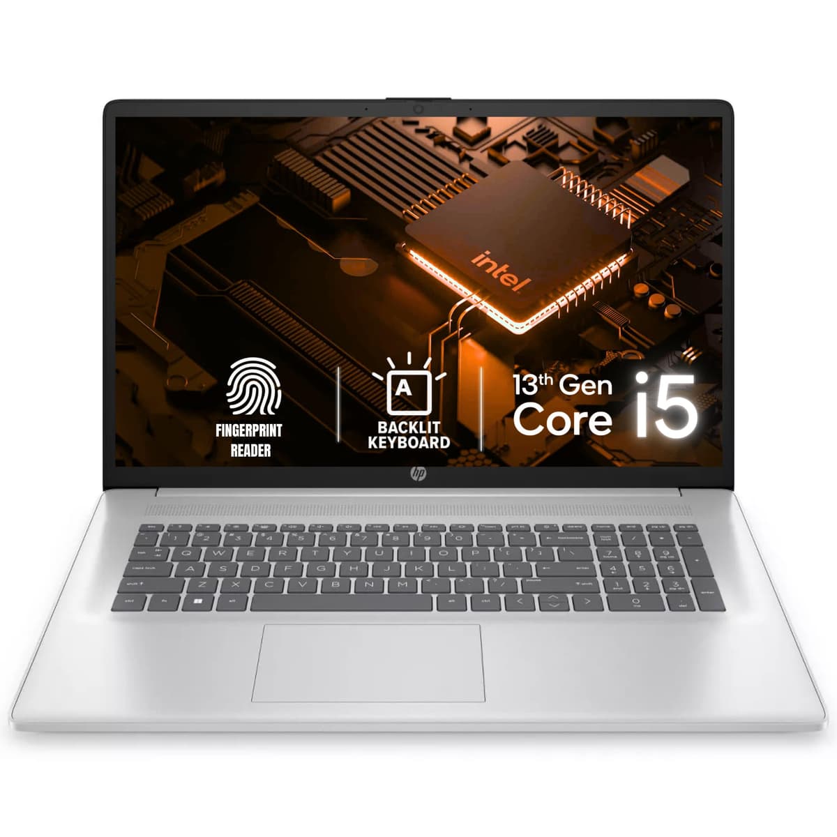 HP 17.3 pulgadas Laptop con Microsoft 365 de por vida en la web | Teclado retroiluminado, lector de huellas | Intel Core i5-1334U (10 núcleos, hasta 4.6 GHz) | 64 GB RAM, 1 TB SSD, Windows 11 | WiFi 6, gráficos Iris Xe n300i5