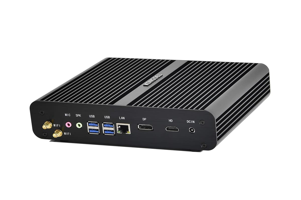 KINGDEL NC860 Mini computadora de escritorio fanless con i7 10ª Gen., 8GB RAM y 512GB SSD NC860-10510U