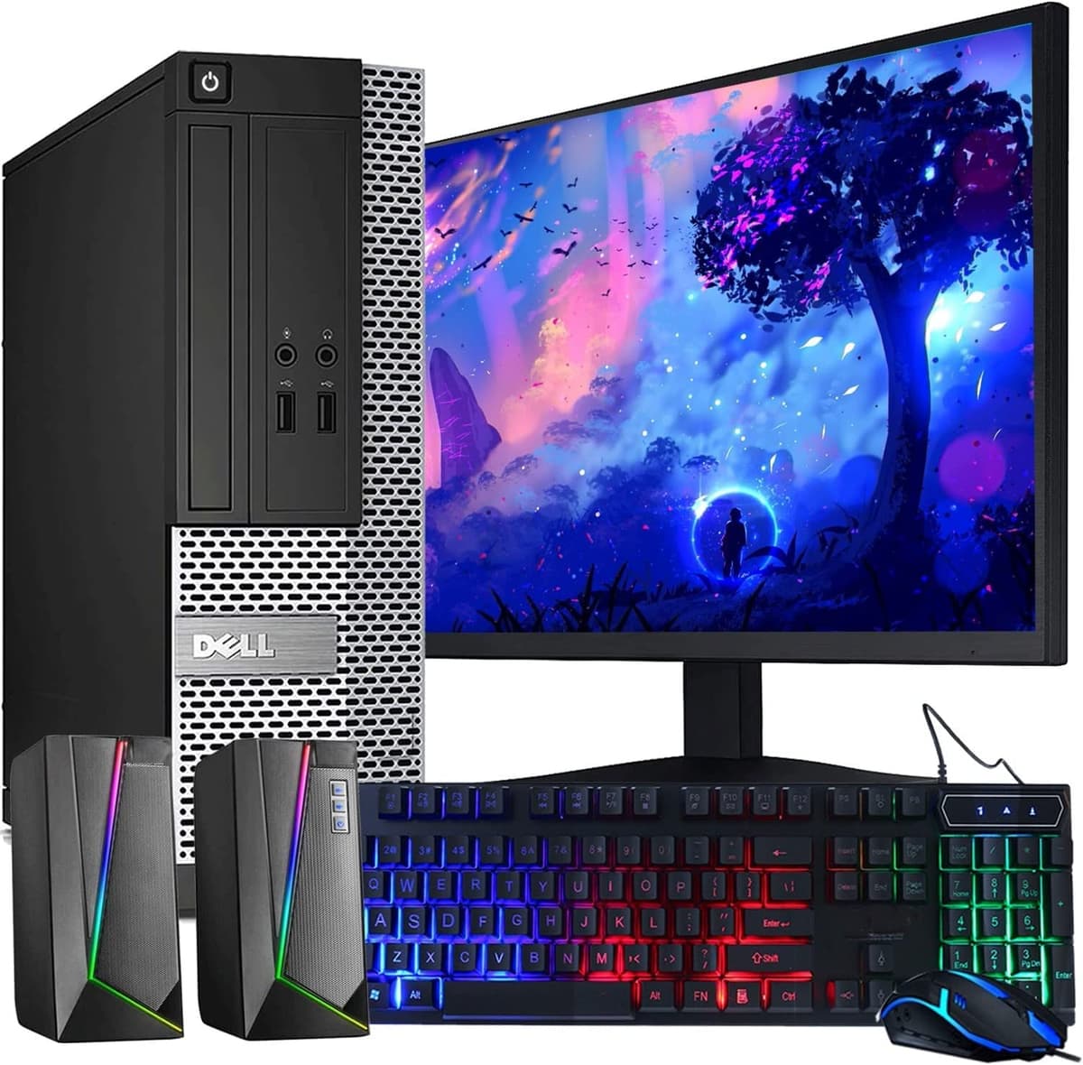 Amazon Renewed Dell OptiPlex 7010/9010/3010, Intel Core i5 3.2 GHz, 16GB RAM, 2TB HDD, Monitor LED 22", Teclado y Mouse RGB, WiFi, Windows 10 Pro (reacondicionado)