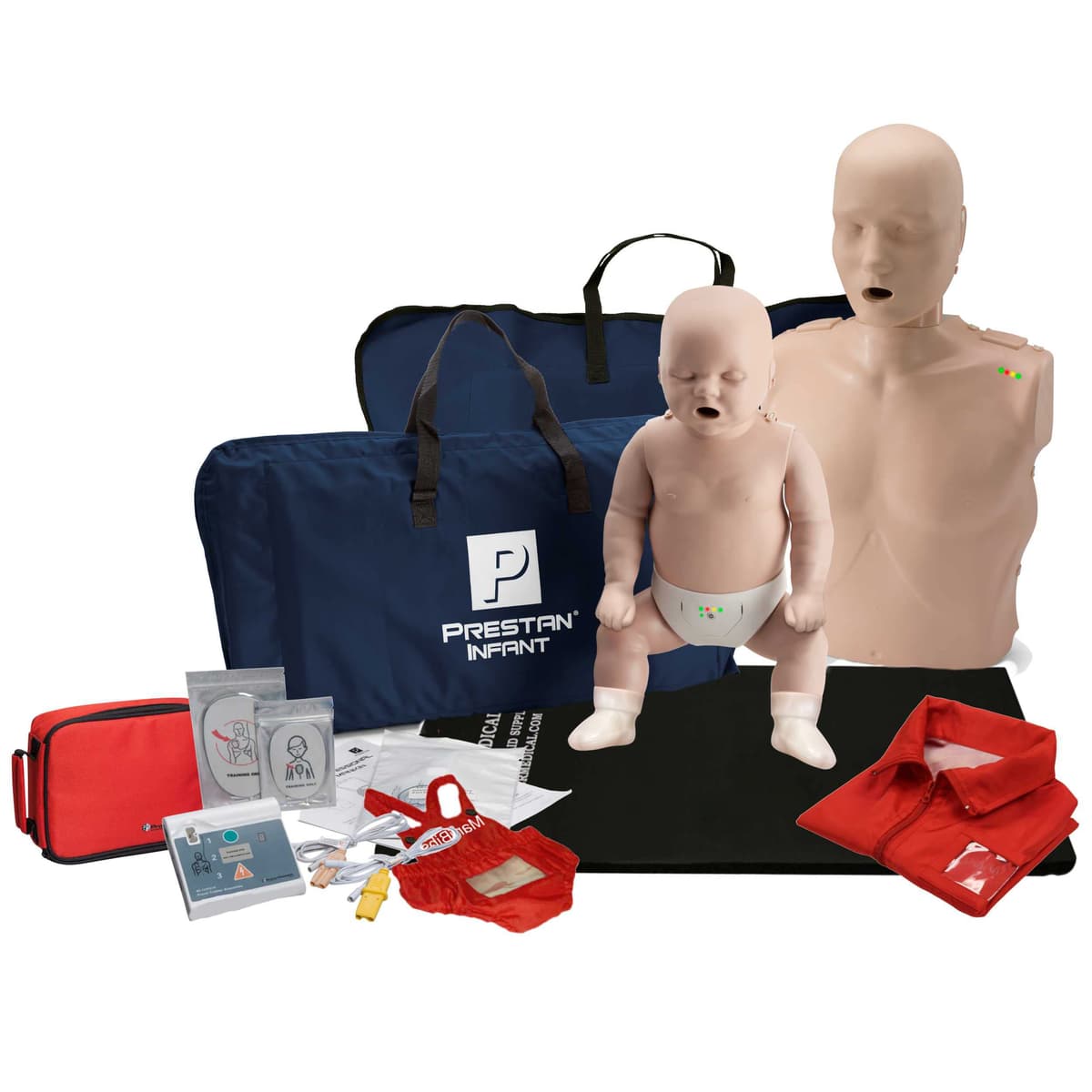 MCR Medical Prestan Kit Maniquí RCP Adulto e Infantil con Feedback y Accesorios K101M-MS-ES1