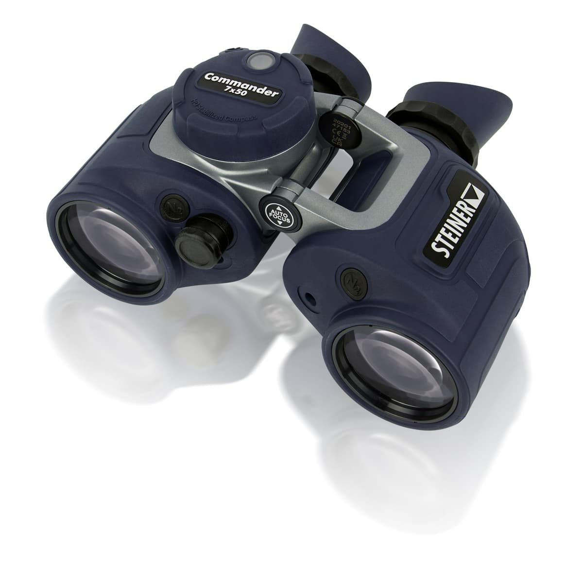 Steiner Optics Marine Commander 7x50 con Brújula Binoculares Profesionales Impermeables, Calidad Alemana, Imágenes Cristalinas 2346