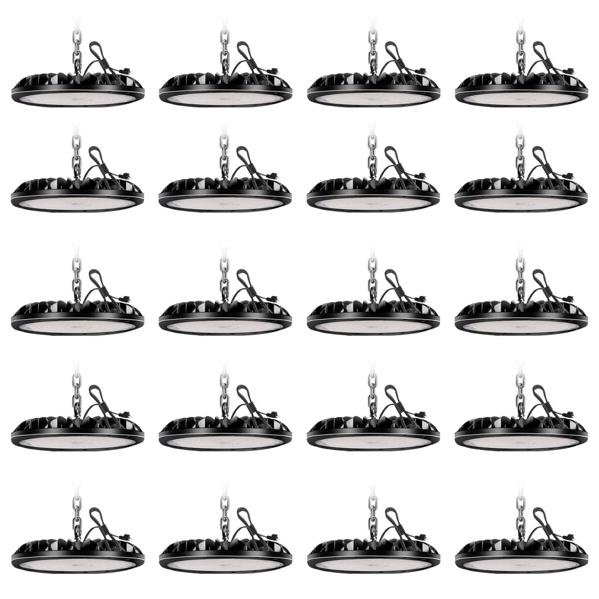Probapro Pack de 20 luces UFO LED High Bay 300W, 30000LM 6000K, IP65 UFO LED High Bay Light