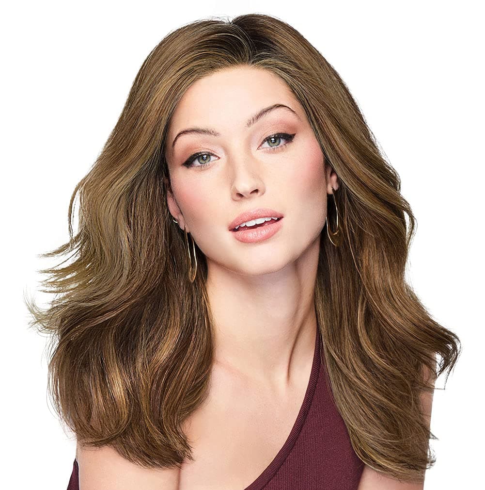 Raquel Welch Style Society Peluca Larga Ondulada por Hairuwear, Talla Media, RL5/27 Castaño Jengibre