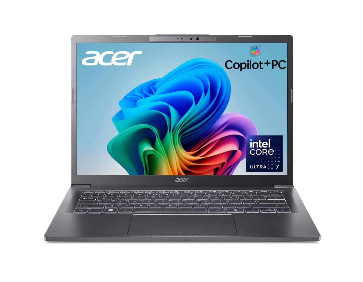 acer Aspire 14 AI Copilot+ PC | Pantalla 14" WUXGA | Procesador Intel Core Ultra 7 256V | NPU: Hasta 47 TOPS - GPU: Hasta 64 TOPS | Intel ARC 140V | 16GB LPDDR5X | 1TB SSD | Wi-Fi 6E | A14-52M-72S0 NX.J8LAA.003