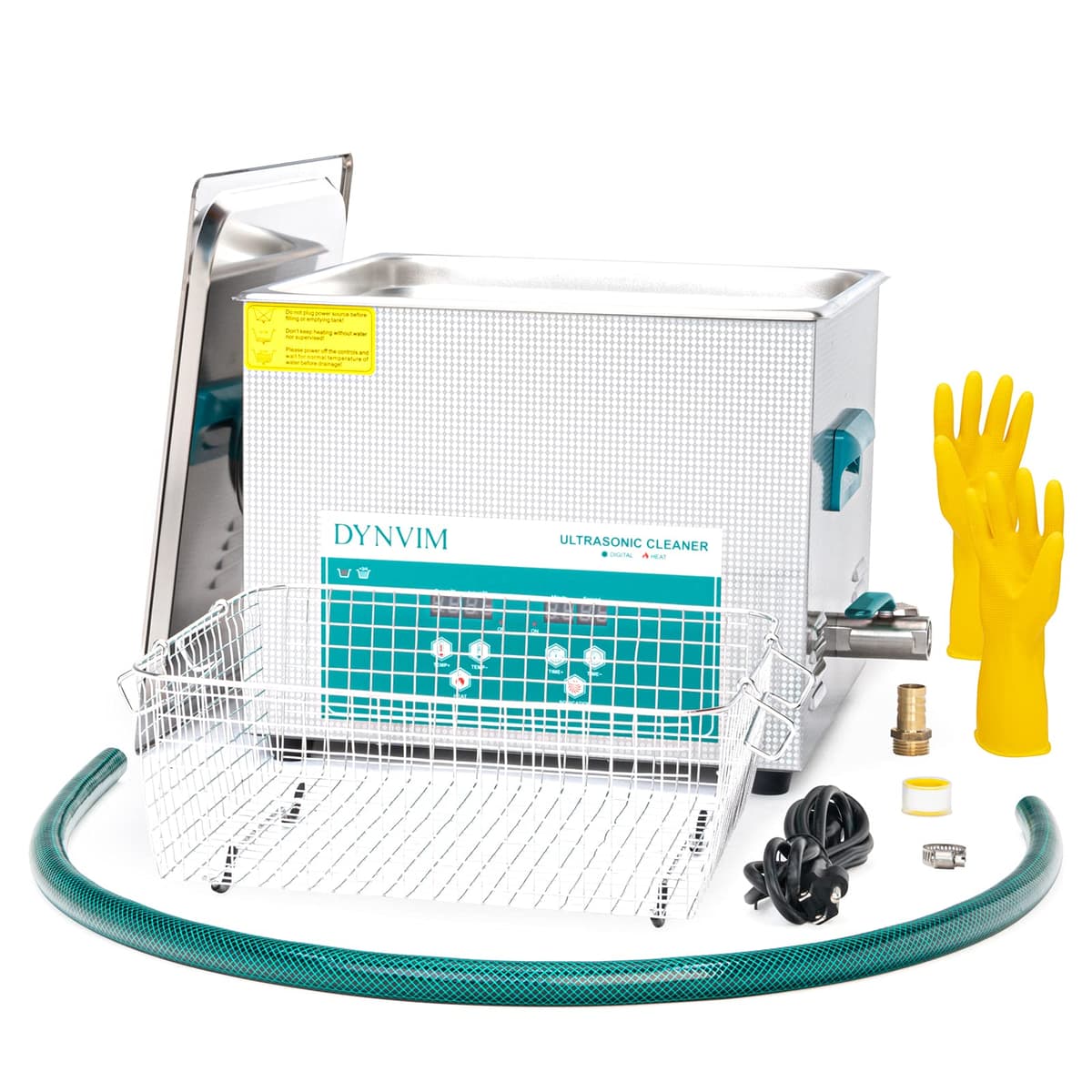 Limpiador ultrasónico DYNVIM 15L con temporizador digital y calefactor DV615D