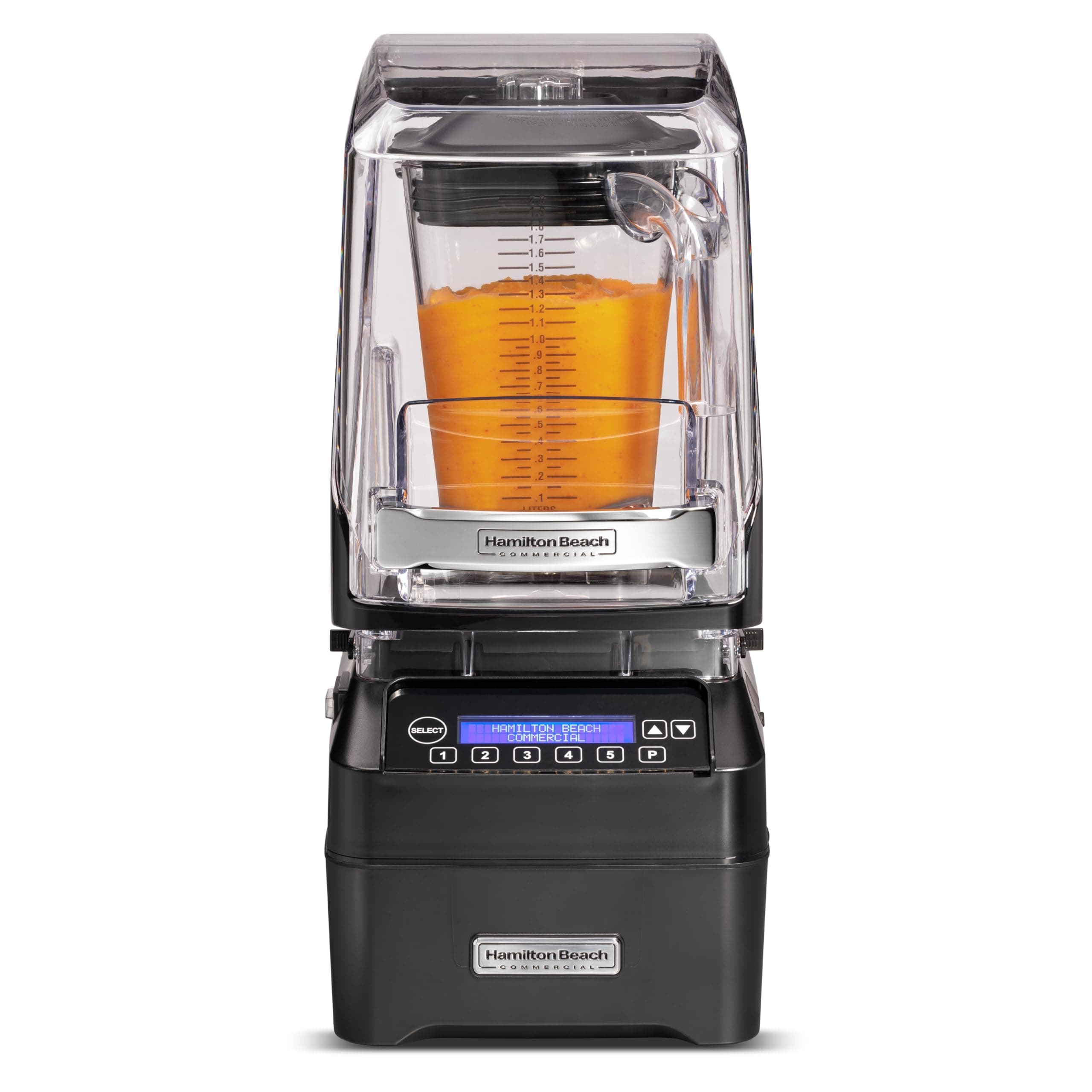 Hamilton Beach Commercial Eclipse Licuadora de alto rendimiento 64 oz / 2 L, 3 HP, QuietBlend, HBH755R