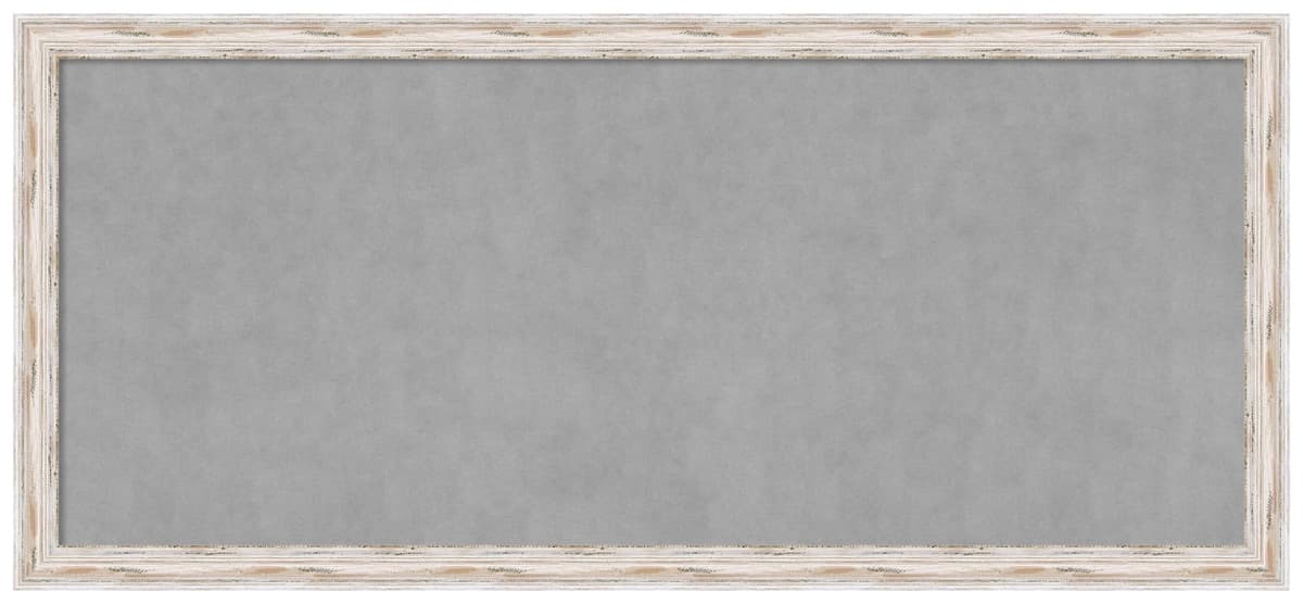 Amanti Art tablero magnético con marco Alexandria White Wash Narrow 51 x 23 pulgadas 28588191740