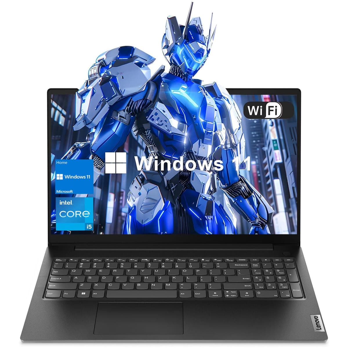 Lenovo V15 Gen 4 Laptop, pantalla FHD de 15.6", Intel Core i5-13420H, 16 GB RAM, 512 GB SSD, HDMI, RJ45, teclado numérico, cámara web, Wi-Fi, Windows 11 Home, negro Lenovo V15 G4 IRU