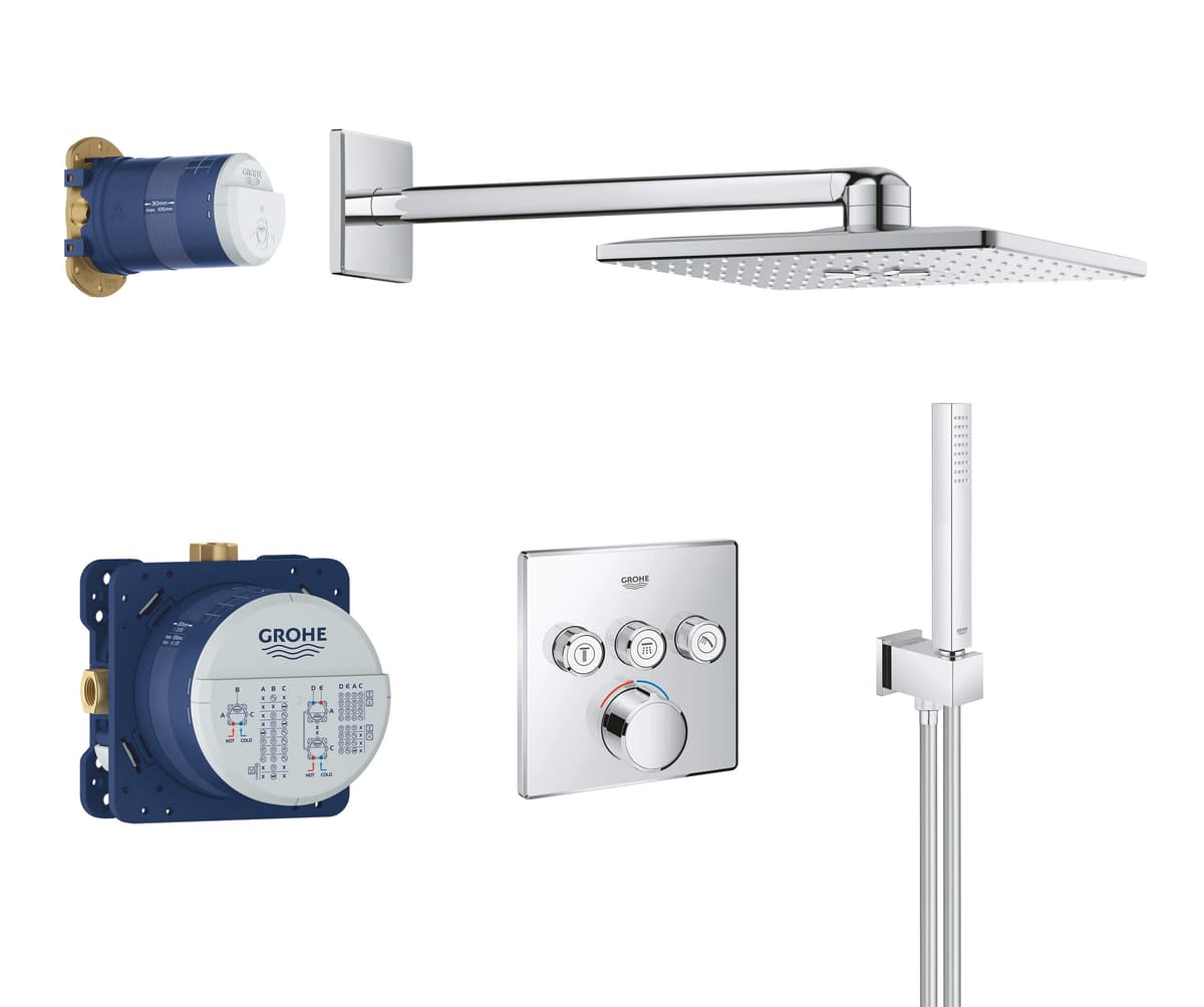 GROHE SmartControl Rainshower 310 Shower Set con SmartBox, Cromo 34712000