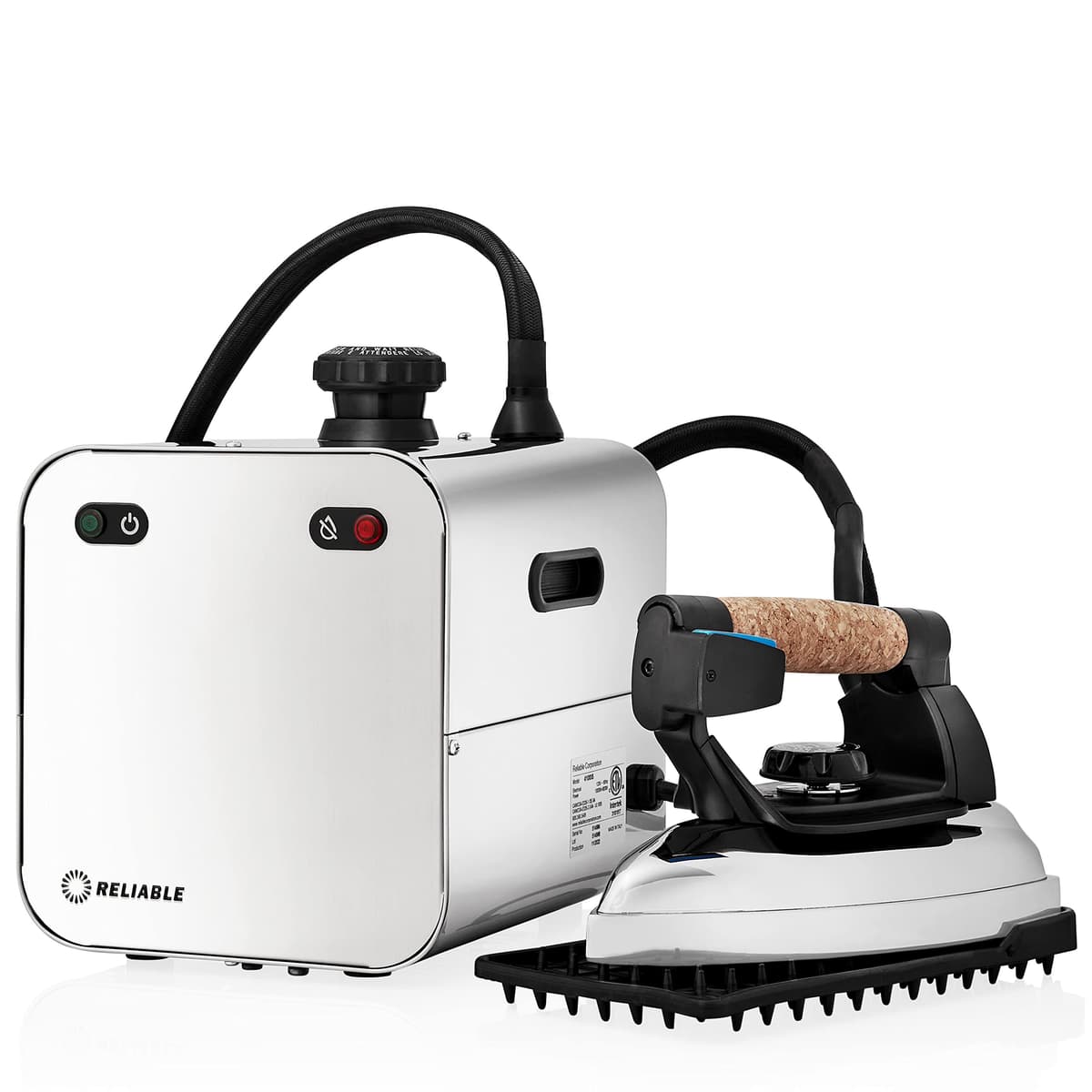 Reliable 4100IS - Estación de planchado a vapor profesional con Eco Mode y caldera de 2.2L, fabricado en Italia