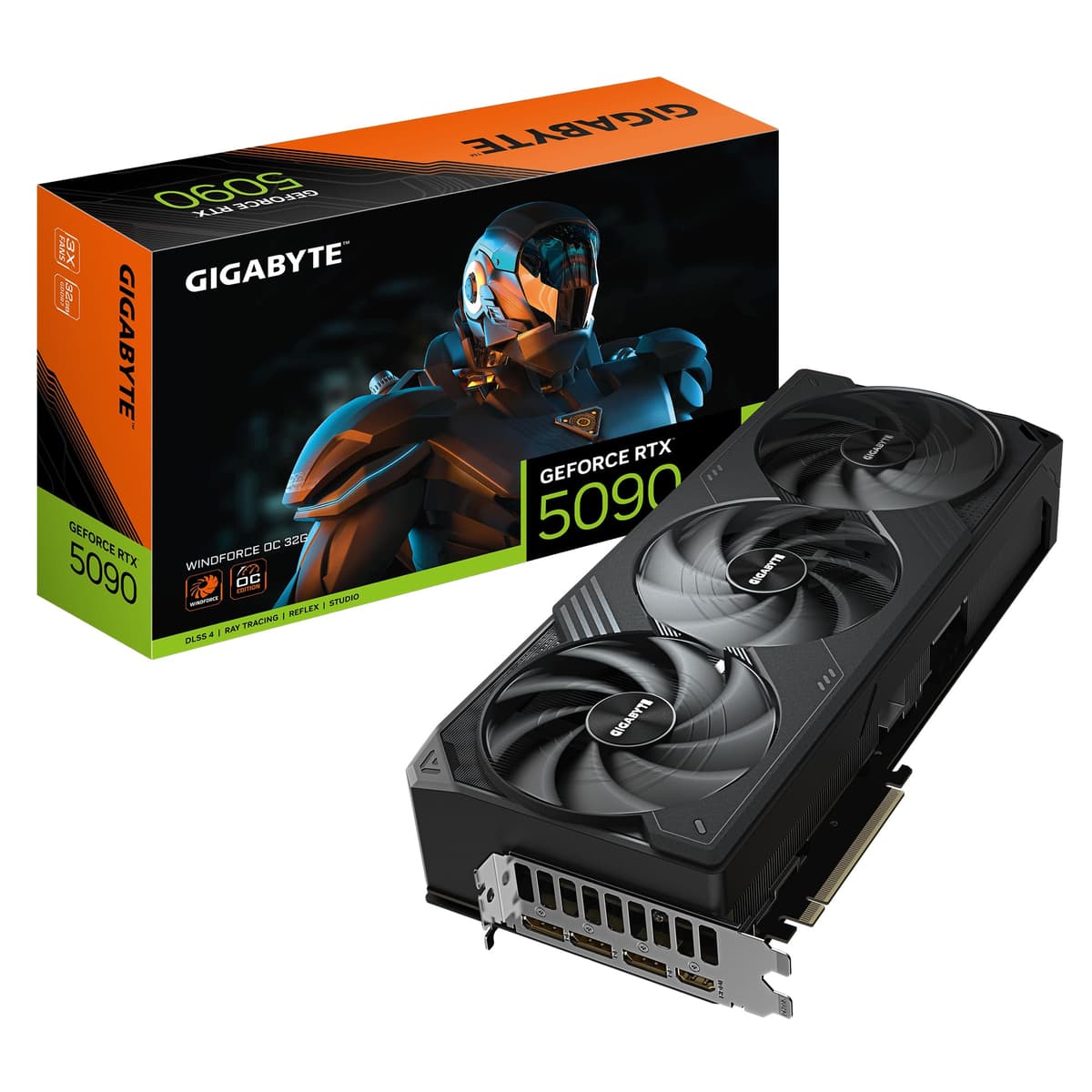 Gigabyte GeForce RTX 5090 WINDFORCE OC 32G - GV-N5090WF3OC-32GD