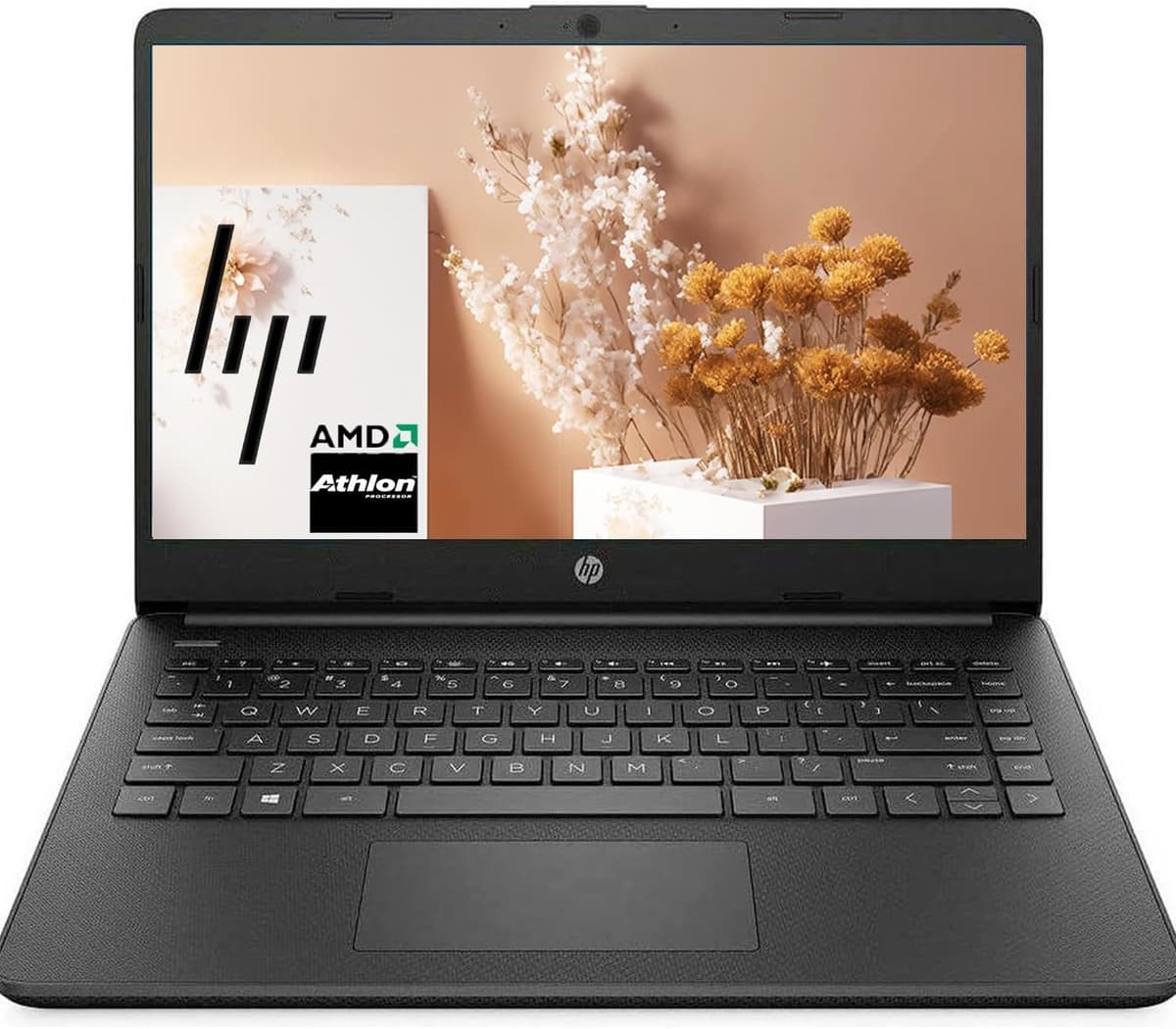 HP Laptop de 14 pulgadas HD, CPU AMD Athlon Gold (hasta 3.3 GHz), 16 GB DDR4 RAM, 2 TB de almacenamiento (512 GB SSD, 512 GB externo y 1 TB en la nube), gráficos AMD Radeon, Windows 11, USB Tipo-C 5 Gbps, 1 año Microsoft 365 0090A3_v0