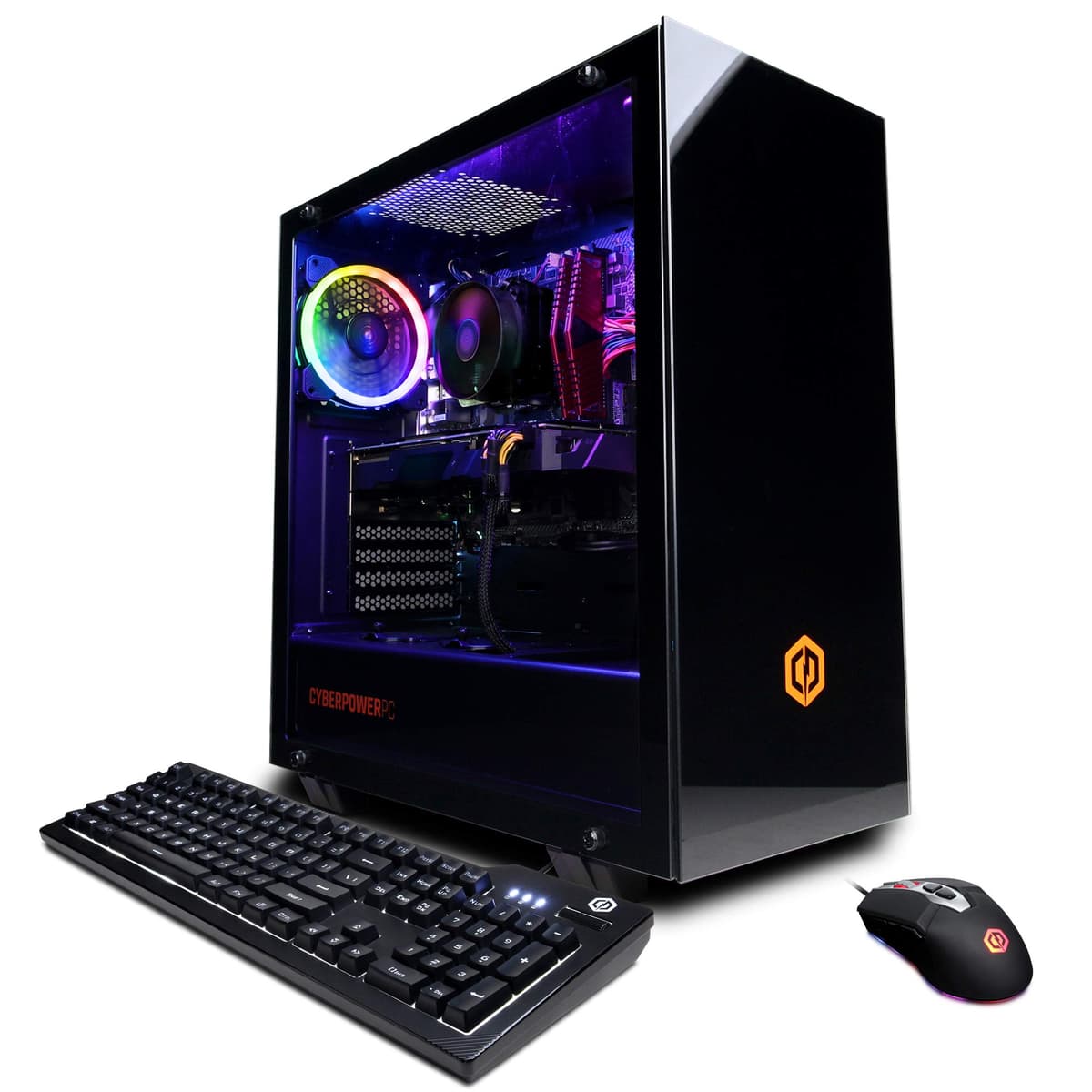 CYBERPOWERPC Gamer Master - Ryzen 5 5600G, GeForce RTX 3050 8GB, 16GB, 500GB NVMe + 2TB, WiFi, Windows 11 GMA890AV2