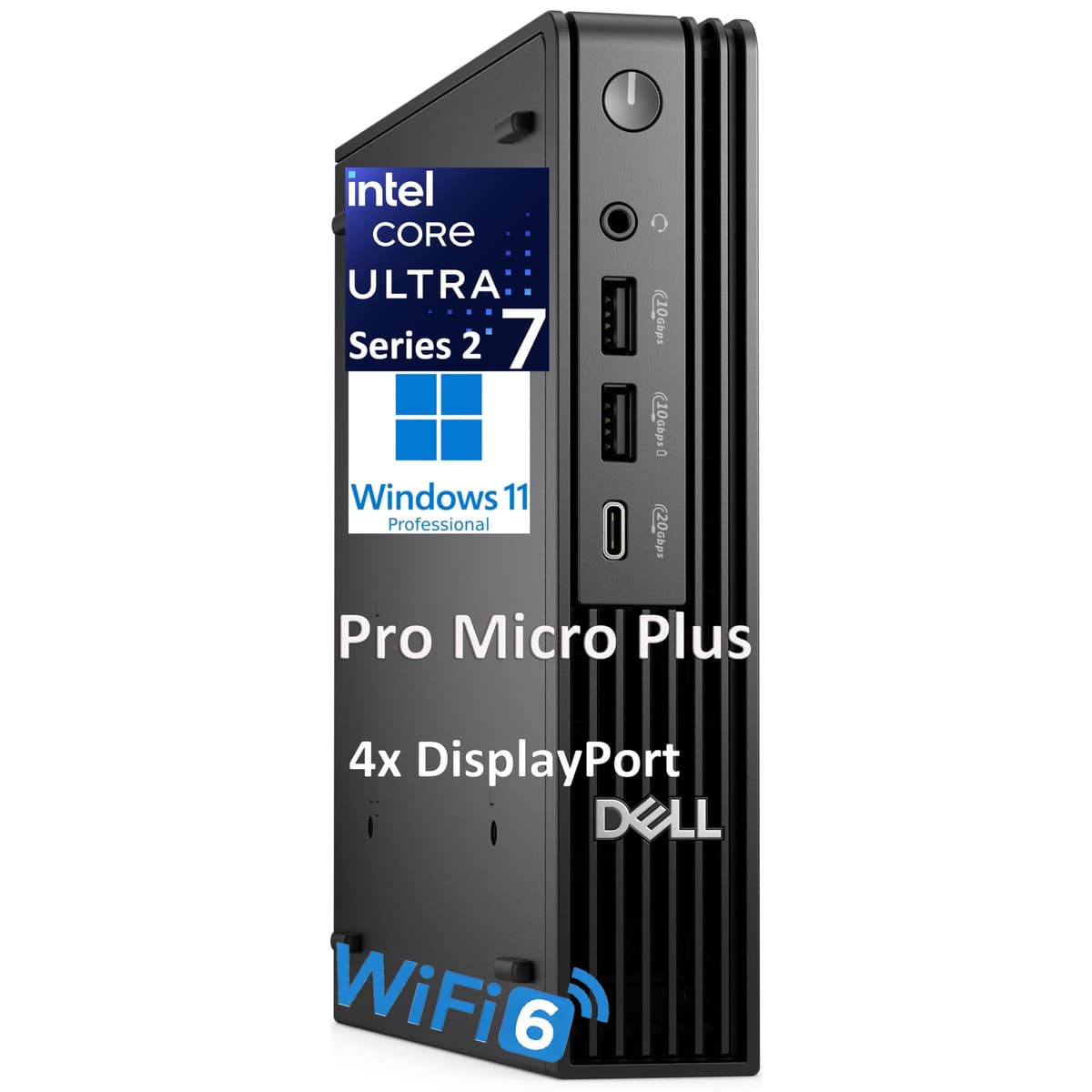 Dell Pro Micro Plus (Next Gen OptiPlex 7000 MFF) Mini PC Intel Core Ultra 7 265, 64GB, 1TB, Windows 11 Pro