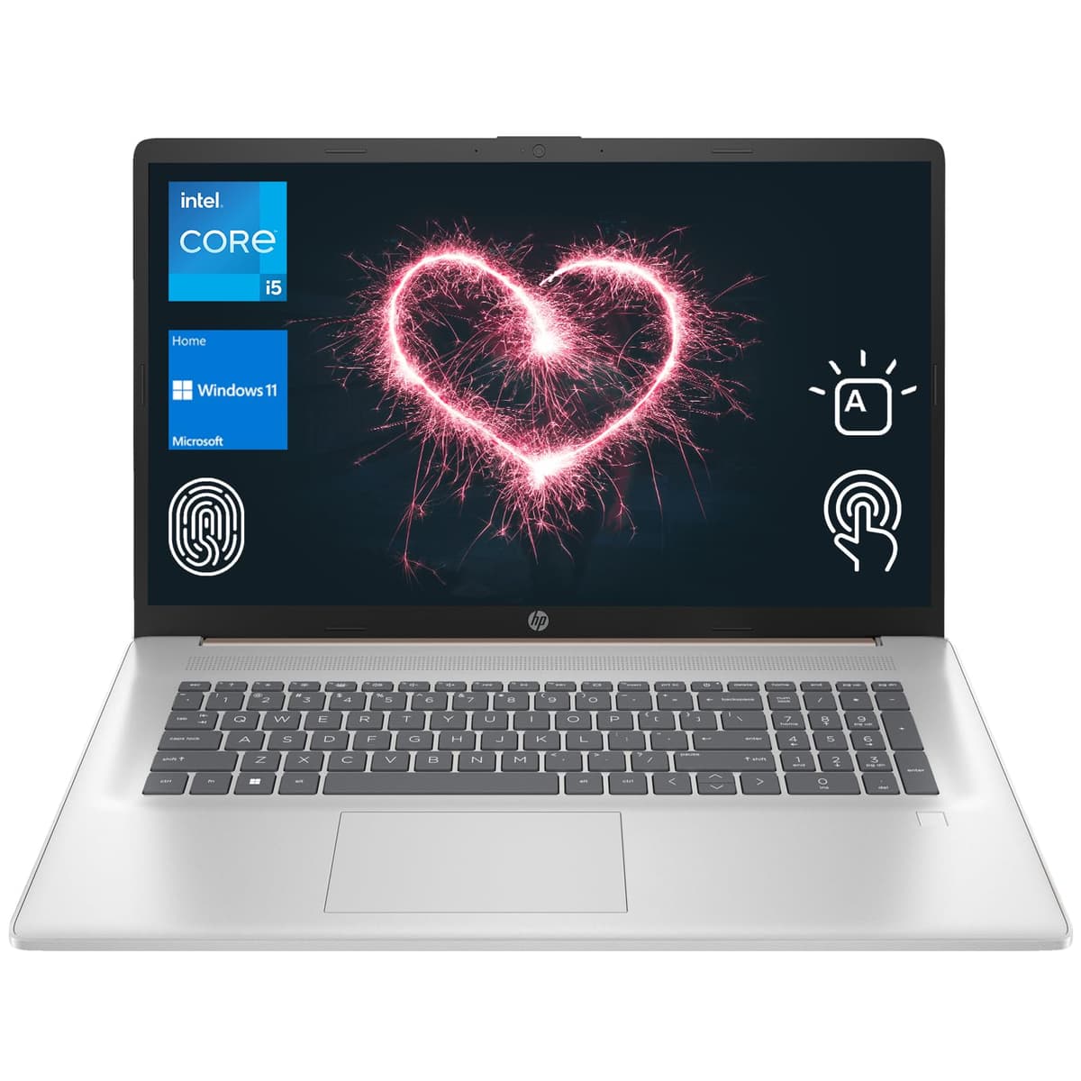 HP Essential 17t Notebook, pantalla táctil HD+ de 17.3", Intel Core i5-1334U, 16 GB RAM, SSD de 1 TB, webcam, lector de huellas, teclado retroiluminado, HDMI, Wi-Fi 6, Windows 11 Home, Rosa Pálido TPN-I139_767K9AV