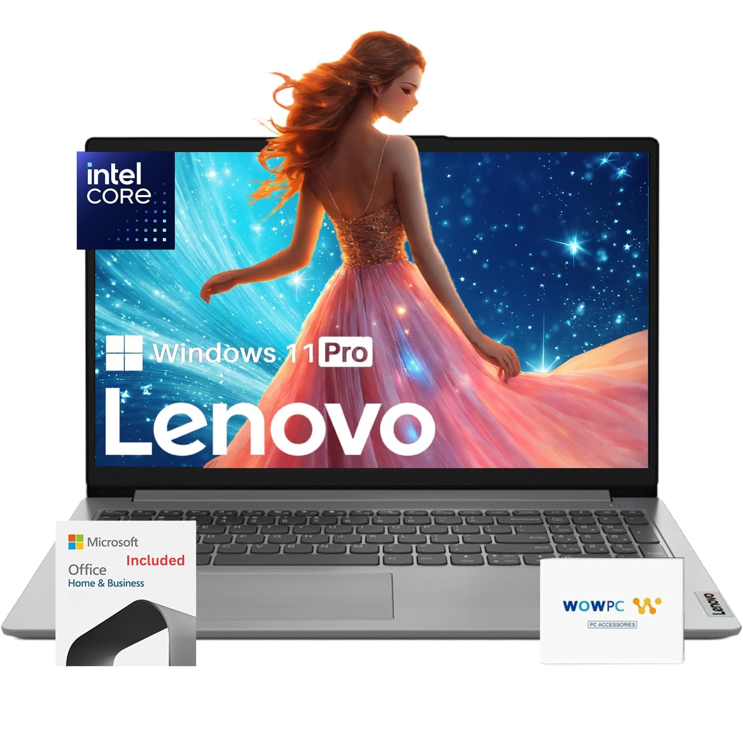 Lenovo 15.6" - Celeron N4500, 36GB RAM, 2.6TB (2.1TB SSD + 512GB externo), Windows 11 Pro Business Laptop