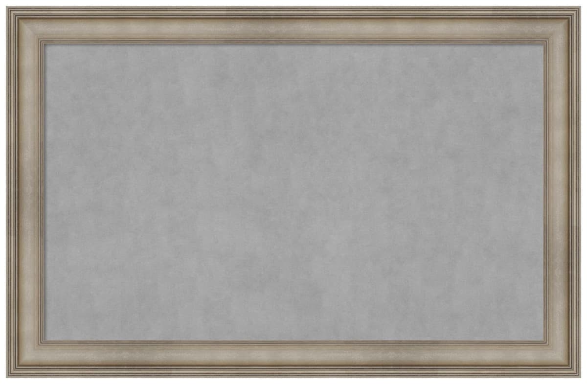 Amanti Art tablero magnético con marco Mezzanine Antique Silver Narrow 45 x 29 pulgadas 28588193165