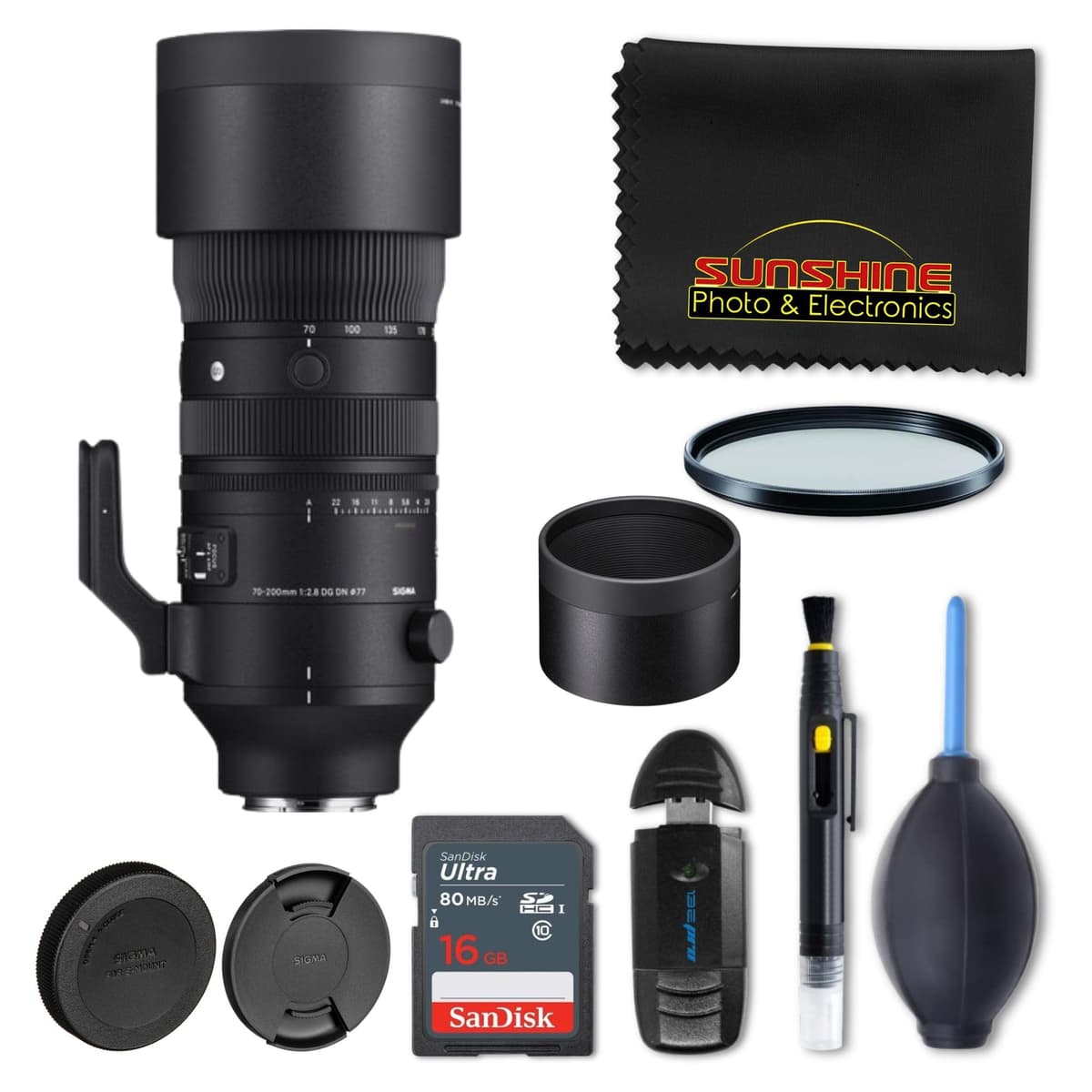 Sigma 70-200mm f/2.8 DG DN OS Sports - Lente telefoto para montura Sony E (SIG-70200MM28SONY)