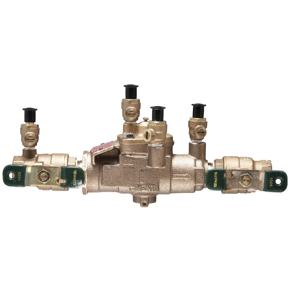 Watts Water Technologies Ensamble de zona de presión reducida 3/4" sin plomo con válvulas de cierre cuarto de vuelta GID-289989