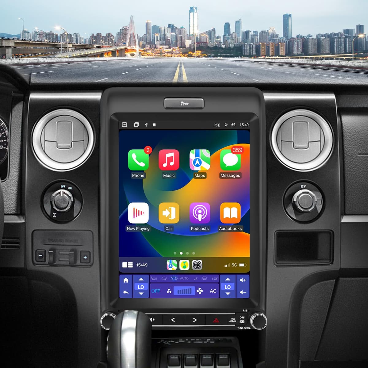 EagleNav Radio Android 12.1" para Ford F-150 (2013-2014) con CarPlay/Android Auto DW9F15024-314