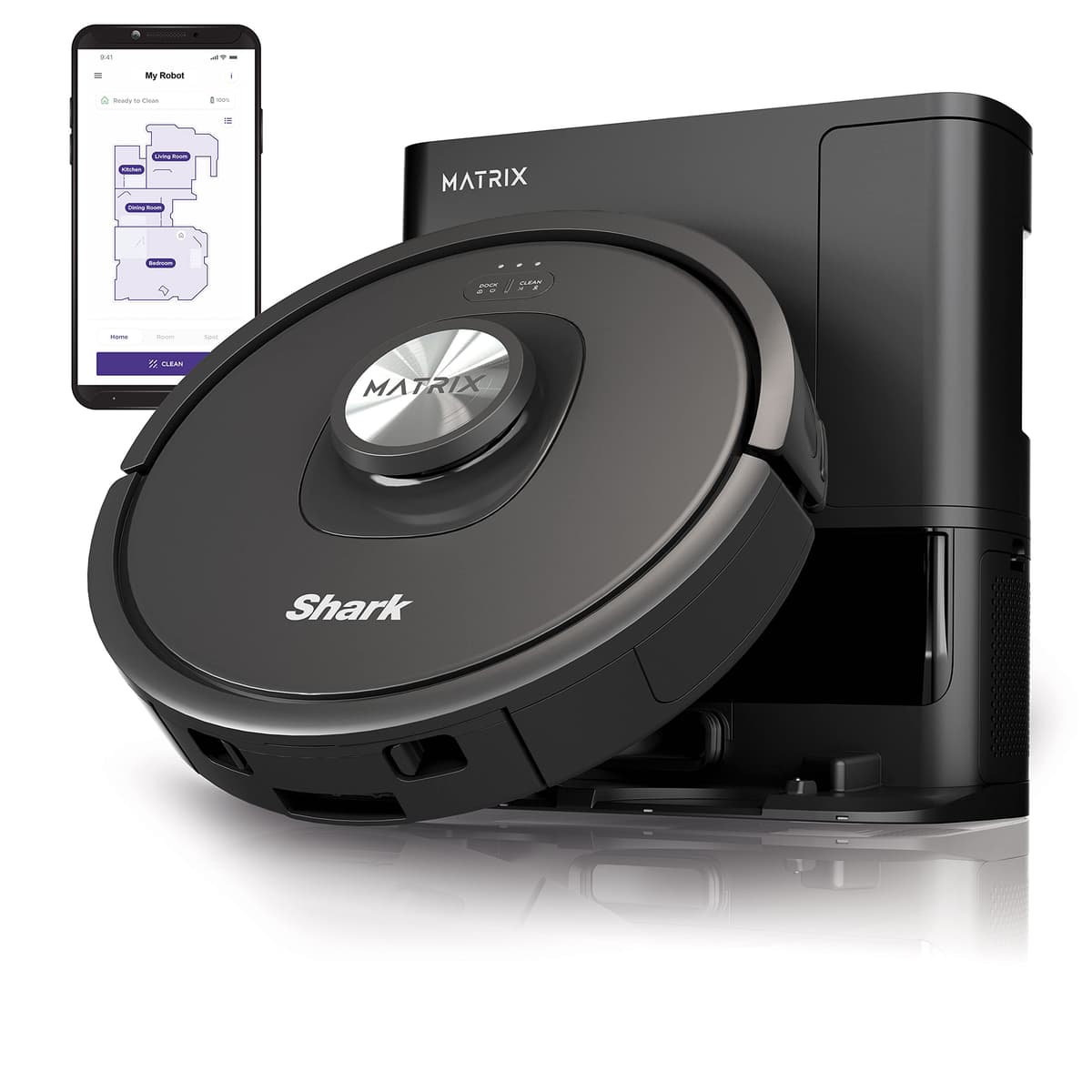 Shark Matrix Robot RV2310AE con base auto-vaciado y mapeo por LiDAR