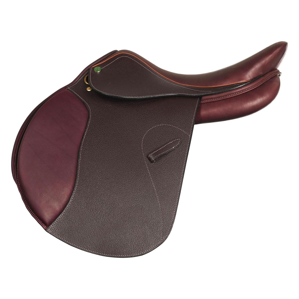 Henri de Rivel Memor-X Close Contact Saddle - Memory Foam Padded Jumper Saddle - Australian Nut - 16 - Regular 2050-R08P16