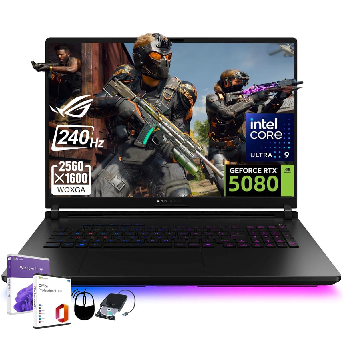 ASUS ROG Strix G18 2025 - Intel Ultra 9 275HX, NVIDIA RTX 5080 16GB, 18" 2.5K 240Hz, 32GB DDR5, 2TB SSD, Windows 11 Pro G815LW-G18.U95080
