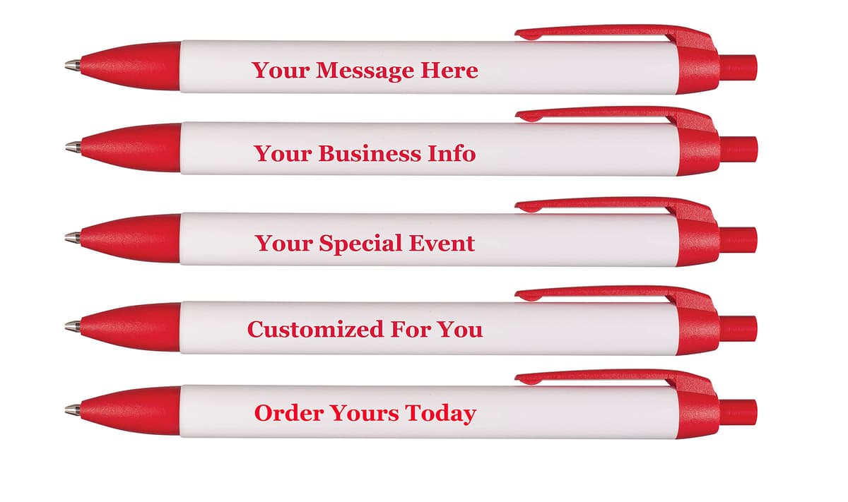 RevMark Personalized Widebody Ballpoint Pen - Pack XL Rojo (1000 unidades) 25 Widebody