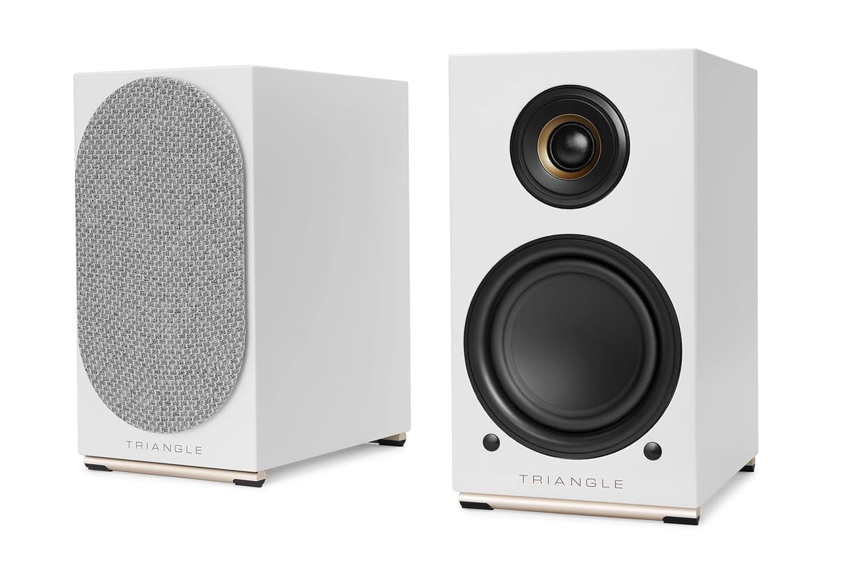 triangle AIO Twin - Parlantes activos Wi-Fi/Bluetooth con amplificador 2x50W (White) AIO_TEB37_G_V1_C