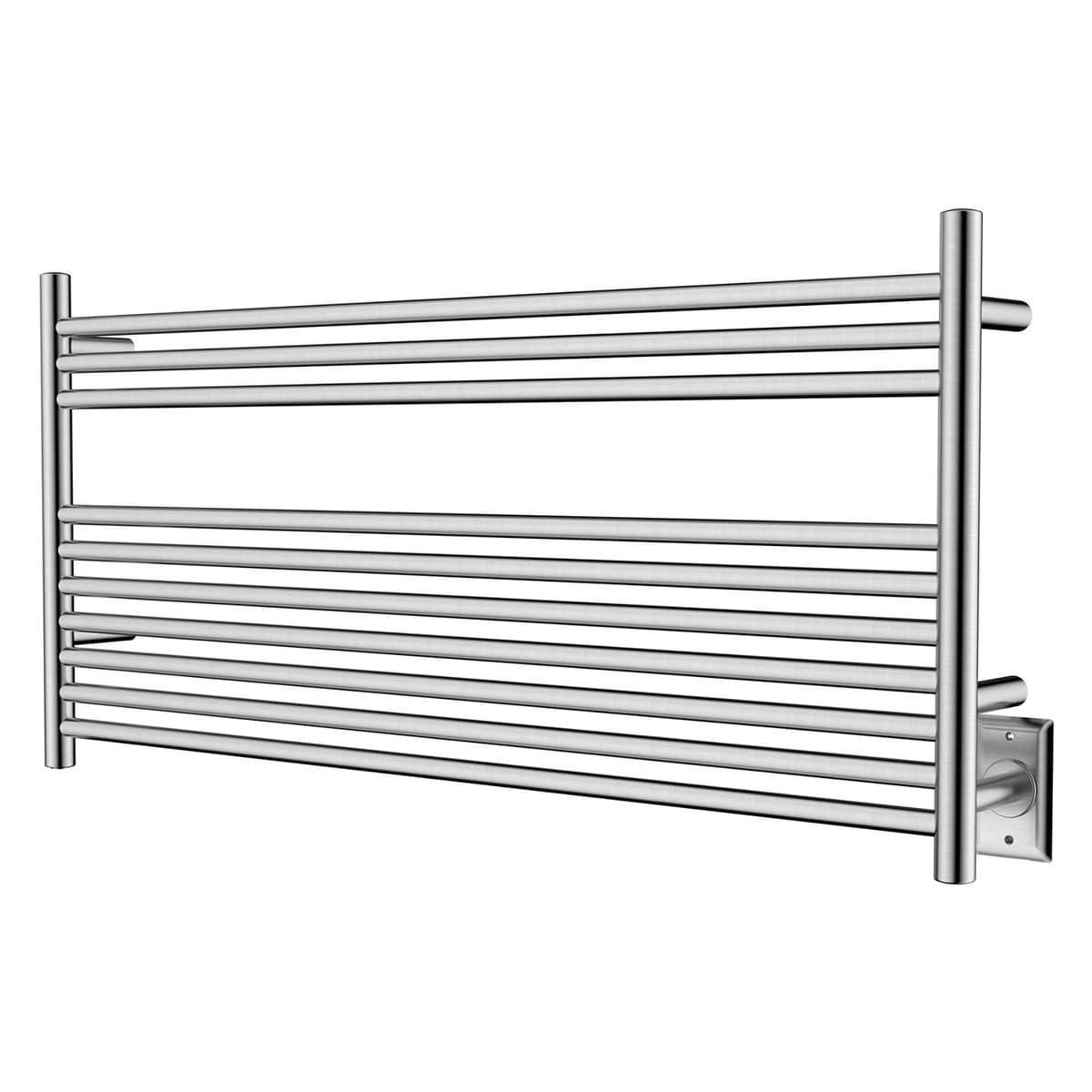 Calentador de Toallas HEATGENE 10 Barras Secatoallas Montado en Pared Enchufable para Baño - Cepillado R64154S
