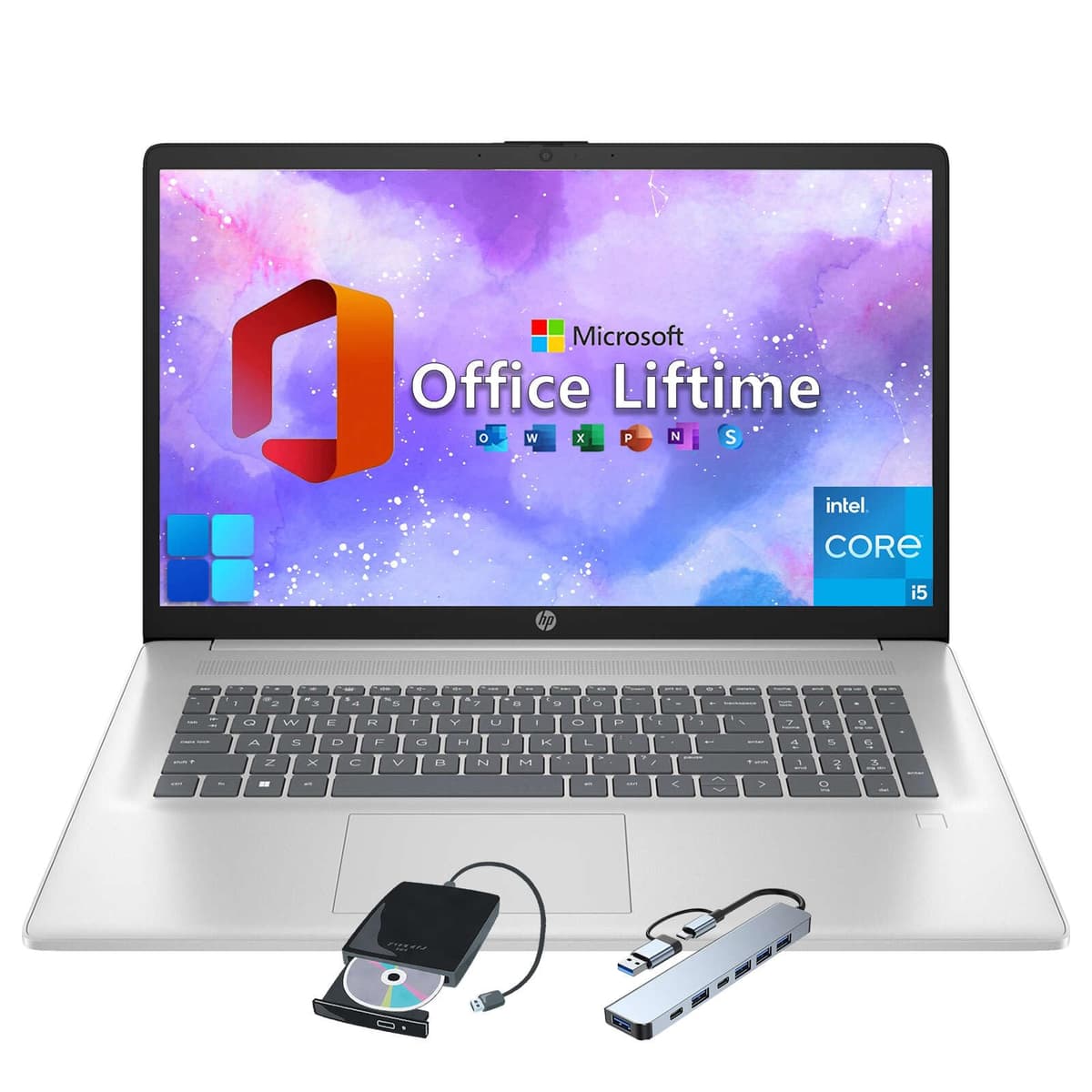 HP Premium 17.3" Notebook - Intel i5-1334U, 64GB RAM, 2TB SSD, Windows 11 Pro HP 17