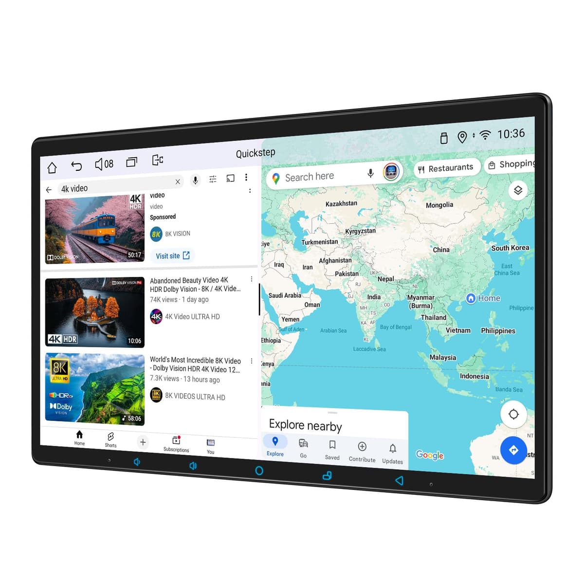 Joying Radio 2 DIN de 15.1 pulgadas para Auto, Radio con Apple CarPlay y Android Auto, Unidad Principal Android 13 de 8GB+128GB con Mirror Link, AM/FM, Bluetooth, Control en Volante, GPS (JY-UTD15N8)