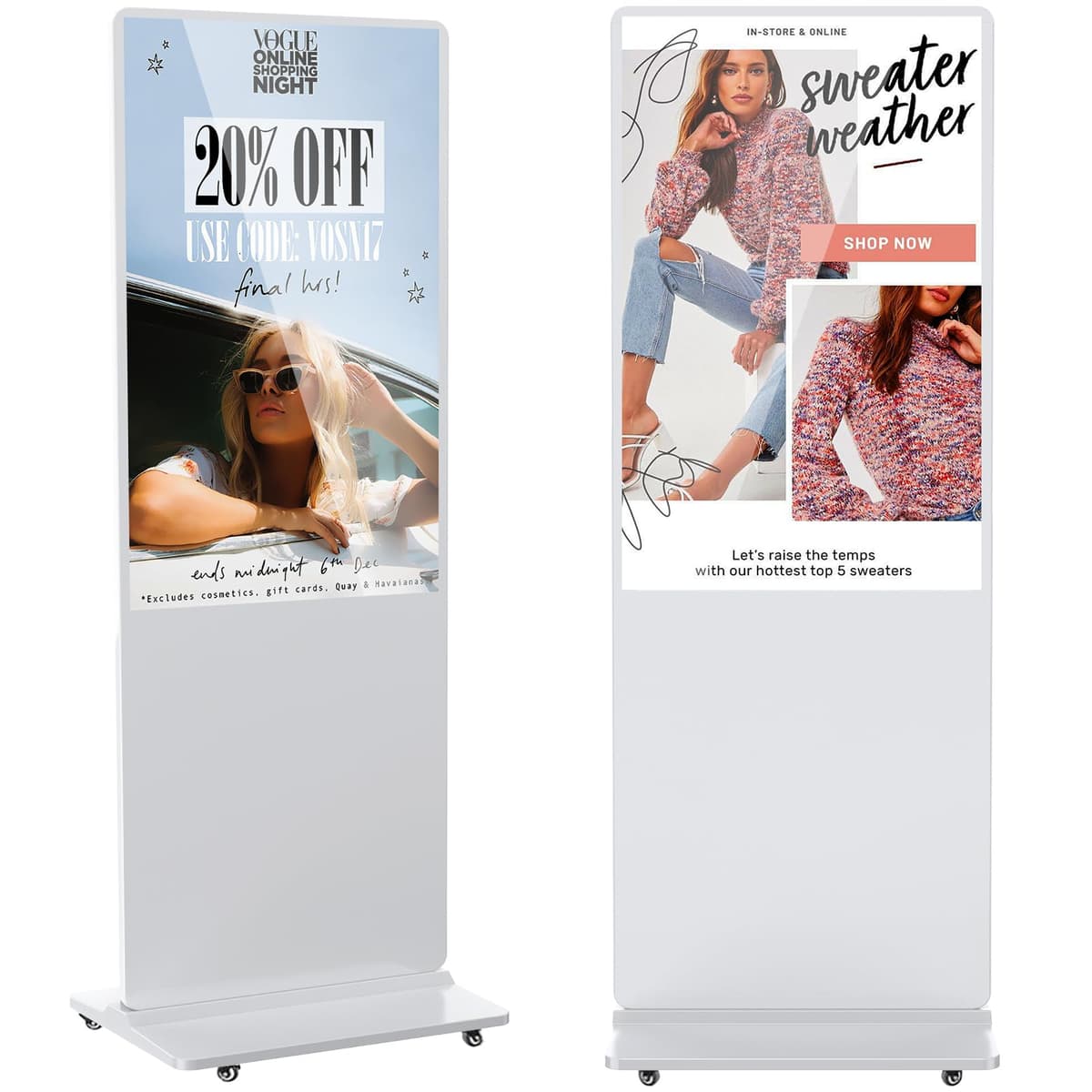 YCKJNB Pantalla Digital 49" IPS para Kiosk Indoor con Android, WiFi y reproductor automático QIXZOCV-43-B-HB