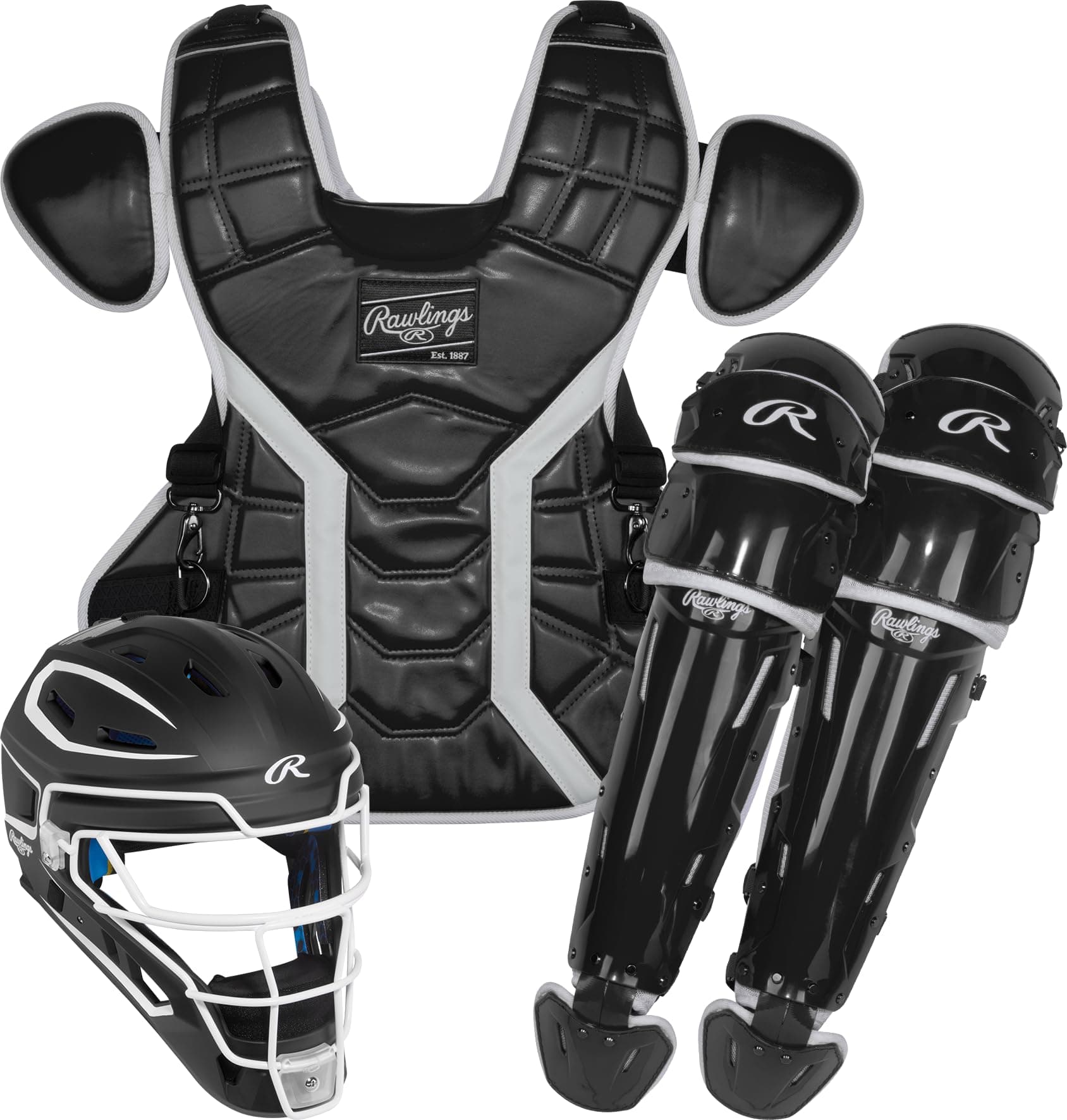 Rawlings MACH PRO Series Set de Receptor de Béisbol | Medium / Intermediate | Black / White R00713771